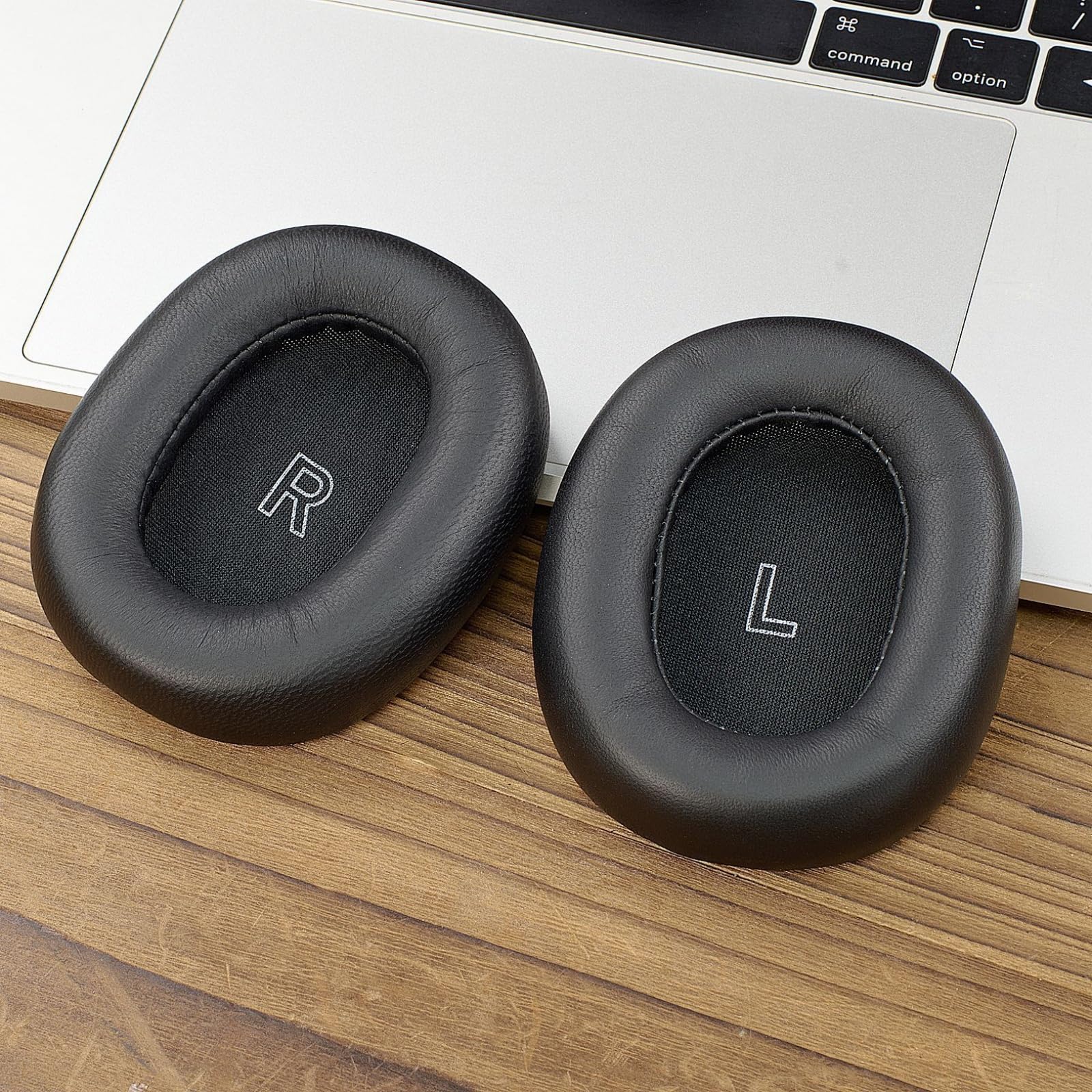 1 par de almohadillas de piel de oveja para los oídos de espuma viscoelástica para auriculares H95, almohadillas de espuma viscoelástica de piel de oveja