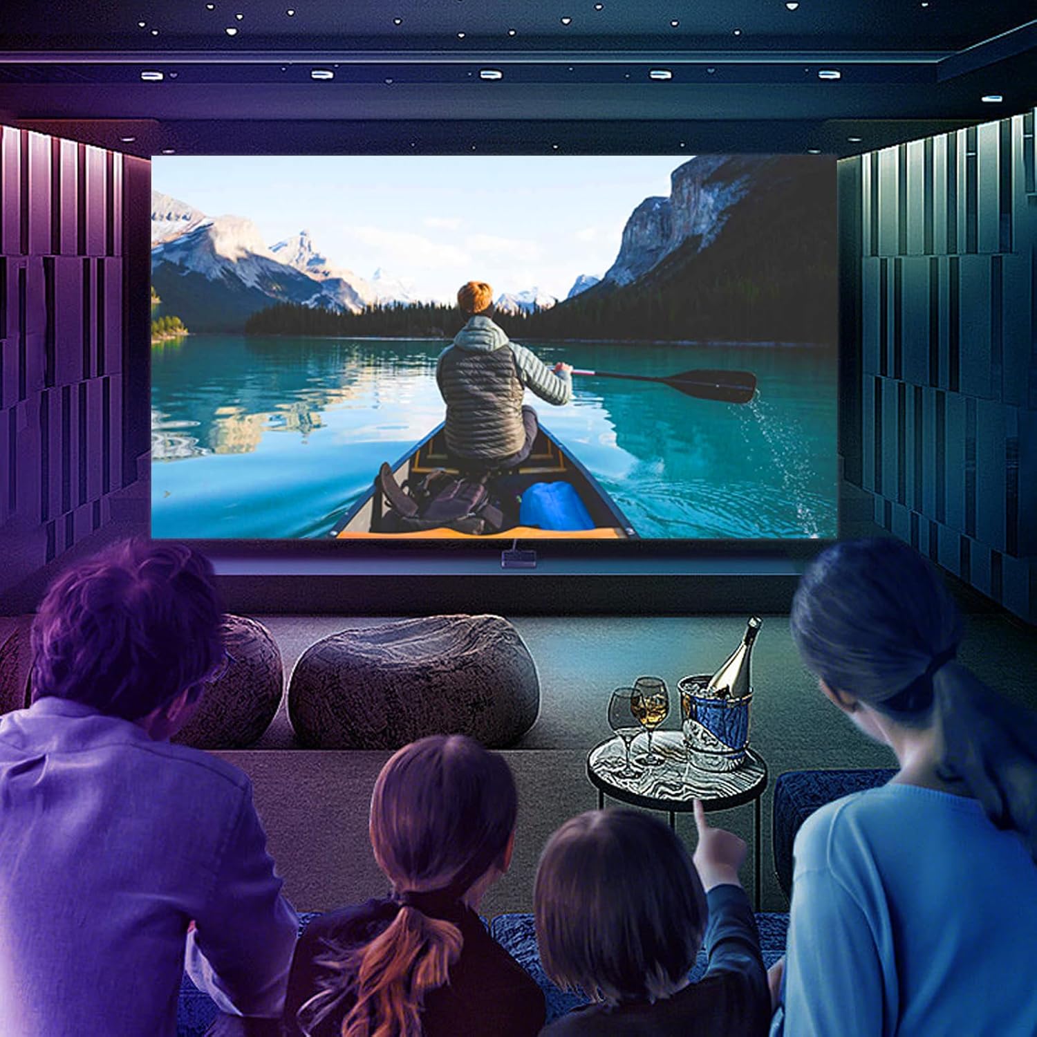 Projector Screen Paint | Single-Coat Short Throw Projector Screen Paint For Picture Perfect 1080 HD and 4K UHD Clarity | Ideal For At-Home Indoor Use | Digital Theater White - 32 Fl Oz - Image 7