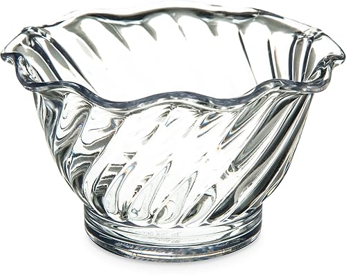Carlisle FoodService Products Plato de postre de plástico, 5 onzas, transparente (paquete de 24)