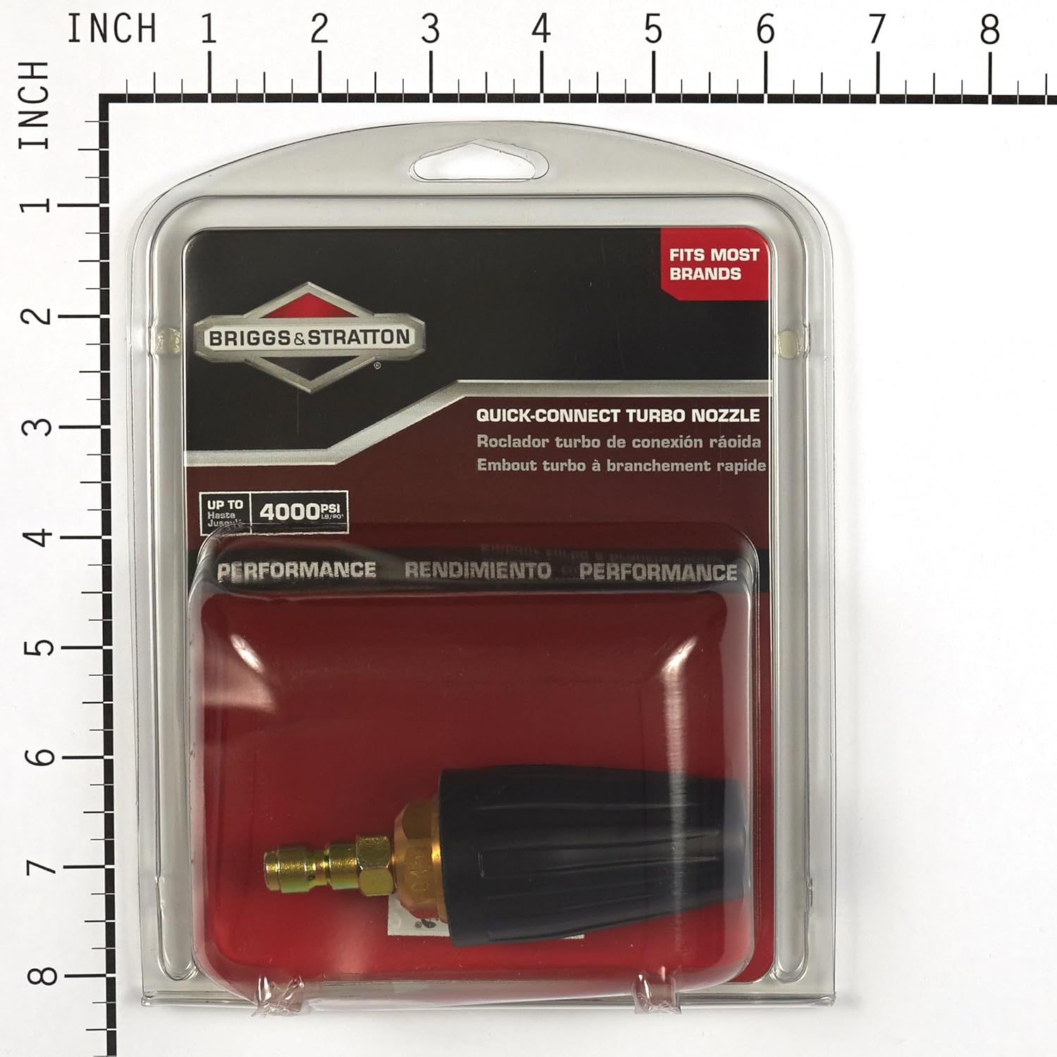 Briggs & Stratton 6196 Quick-Connect Turbo Spray Nozzle for Pressure Washers up to 4000 PSI