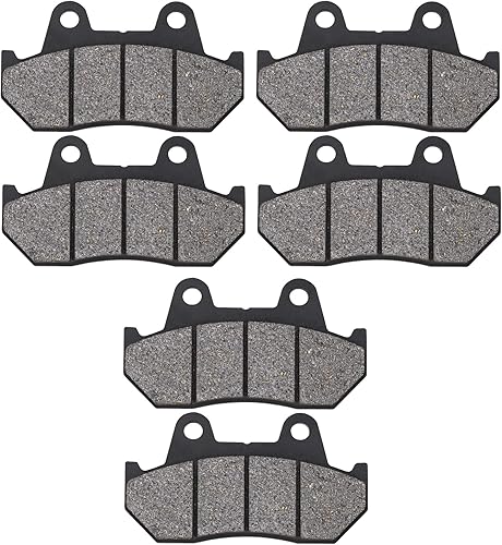 AHL Juego de pastillas de freno semimetálicas delanteras y traseras para Honda GL1100A GL1100 A GL 1100A 1100 A Goldwing Aspencade 1982-1983
