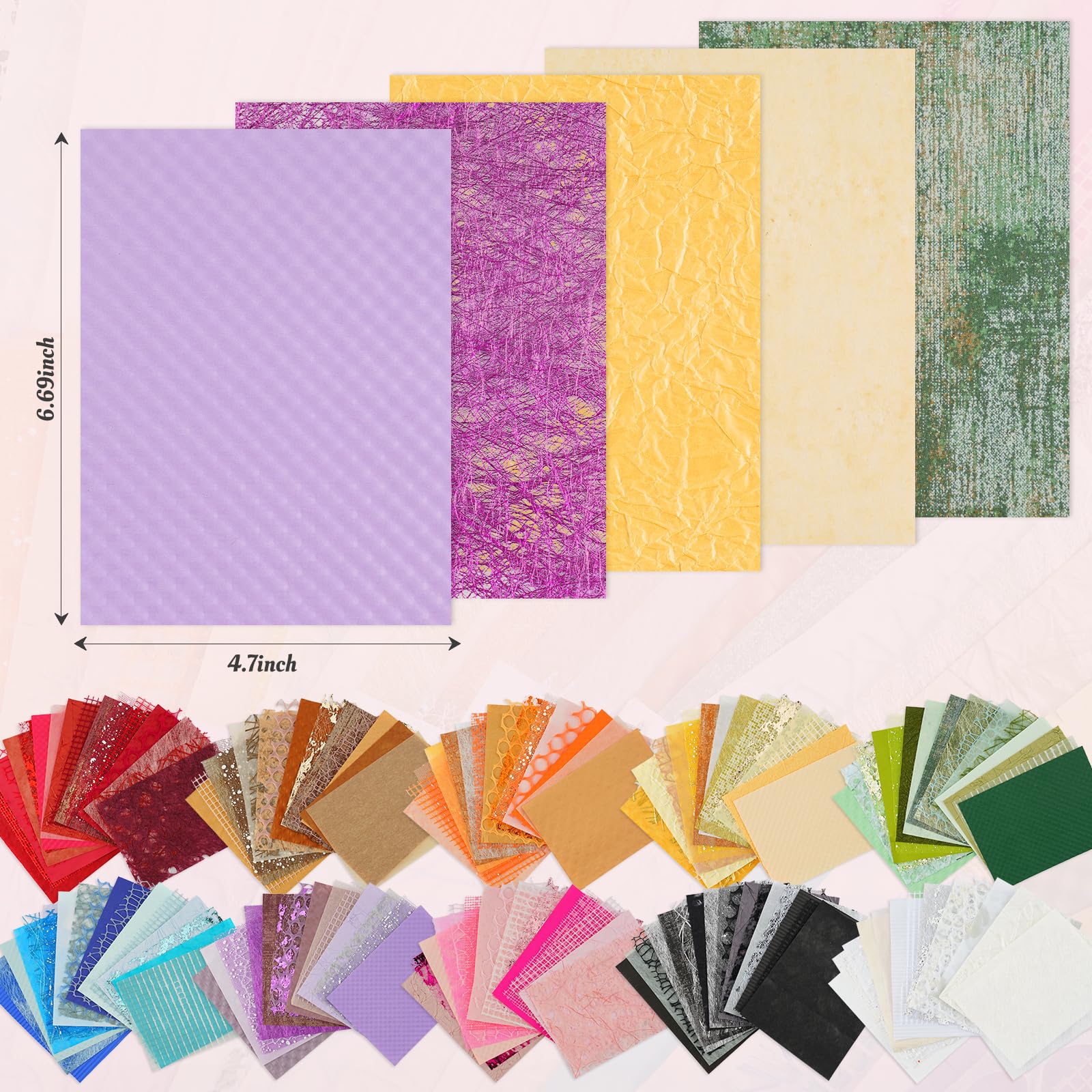 160 arkuszy teksturowanego papieru do scrapbookingu i tkaniny siatkowej, różne zestawy, 10 schematów kolorów, mieszane, ręcznie robione rękodzieło, specjalny papier do scrapbookingu, artykuły do