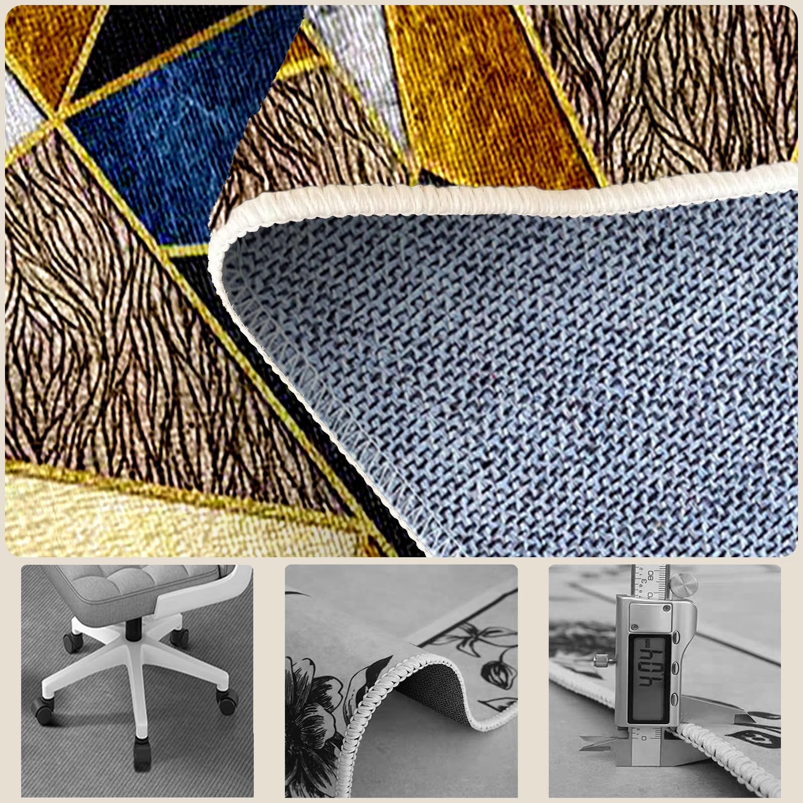 Tappetino Protettivo Per Sedia Ufficio | Trasparente 1.5mm | 160x70 Cm | Antiscivolo - Foto 9