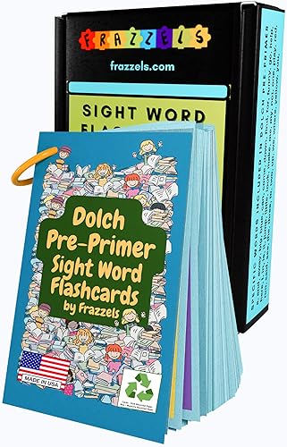 Dolch Pre-Primer - Tarjetas flash con imágenes para niños de 4 años en adelante, prekínder y jardín de infantes