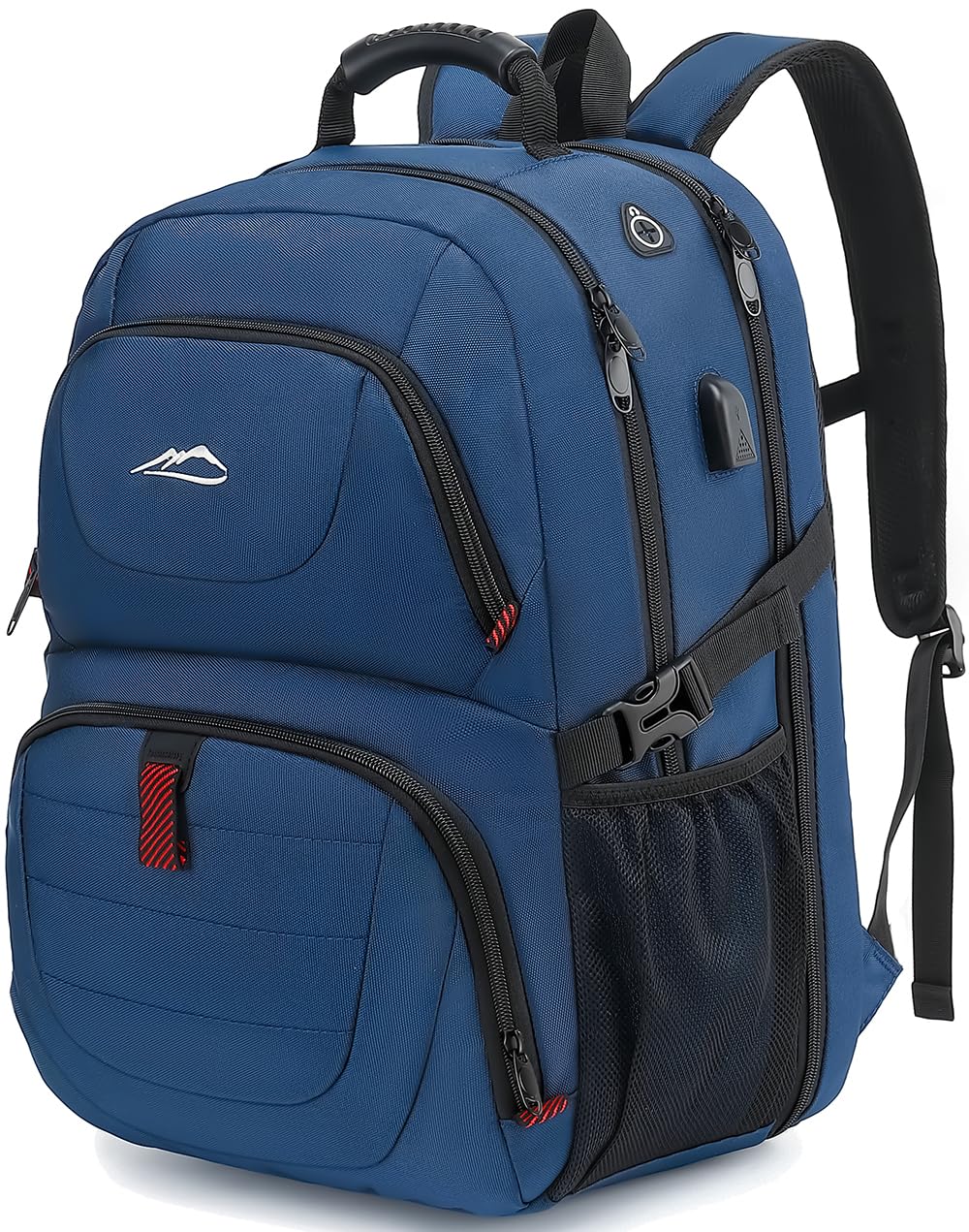 Travel Backpack, Extra Large Laptop Backpack Business Anti Theft TSA Approved College Work Computer Bag Fits 17 Inch Laptop with USB Charging Port for Women Men(Blue)