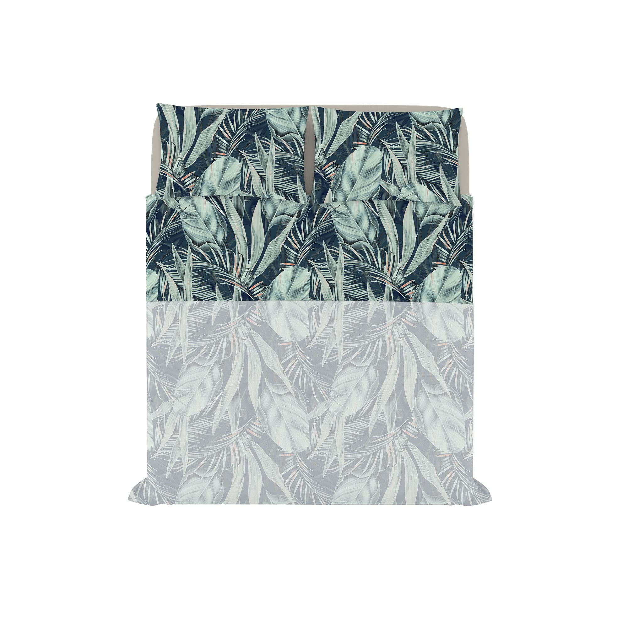 Fashion Microfibre Bedding Set, Made in Italy, Tropical, Double, Double Bed - Image 2