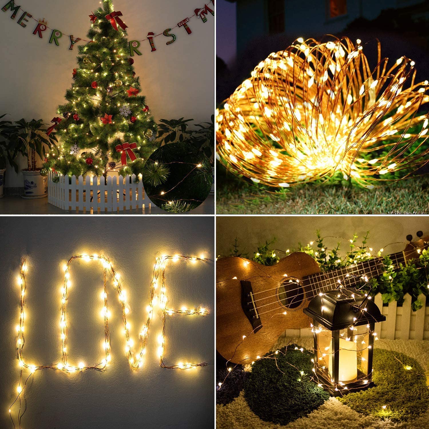 Stringa 1200 Luci Led Per Albero Di Natale Luminarie Catena Luminosa Lunga 65 MT - Foto 9