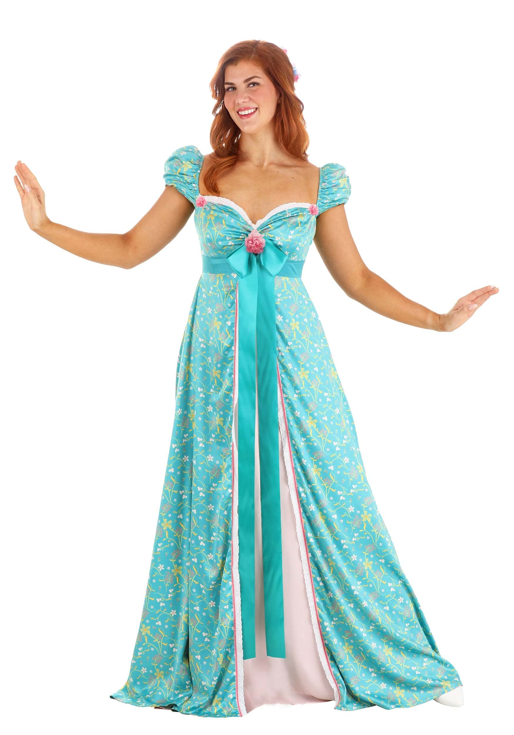 Fun CostumesDisney Enchanted Giselle Costume Dress for Women - Adult Giselle Dress with 2 Hair Combs - Officially Licensed