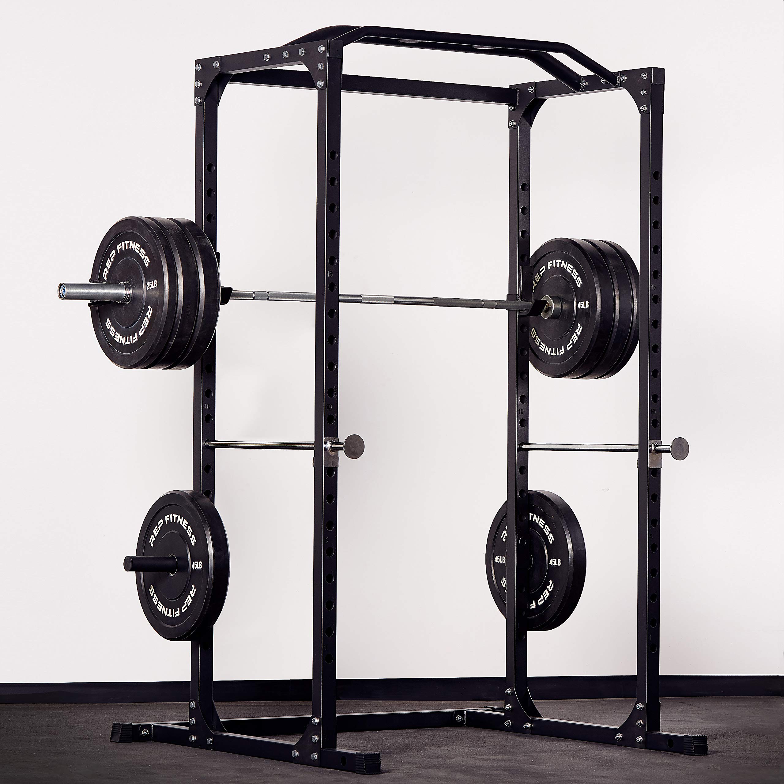 Rep Fitness Black Bumper Plates For Strength And Conditioning