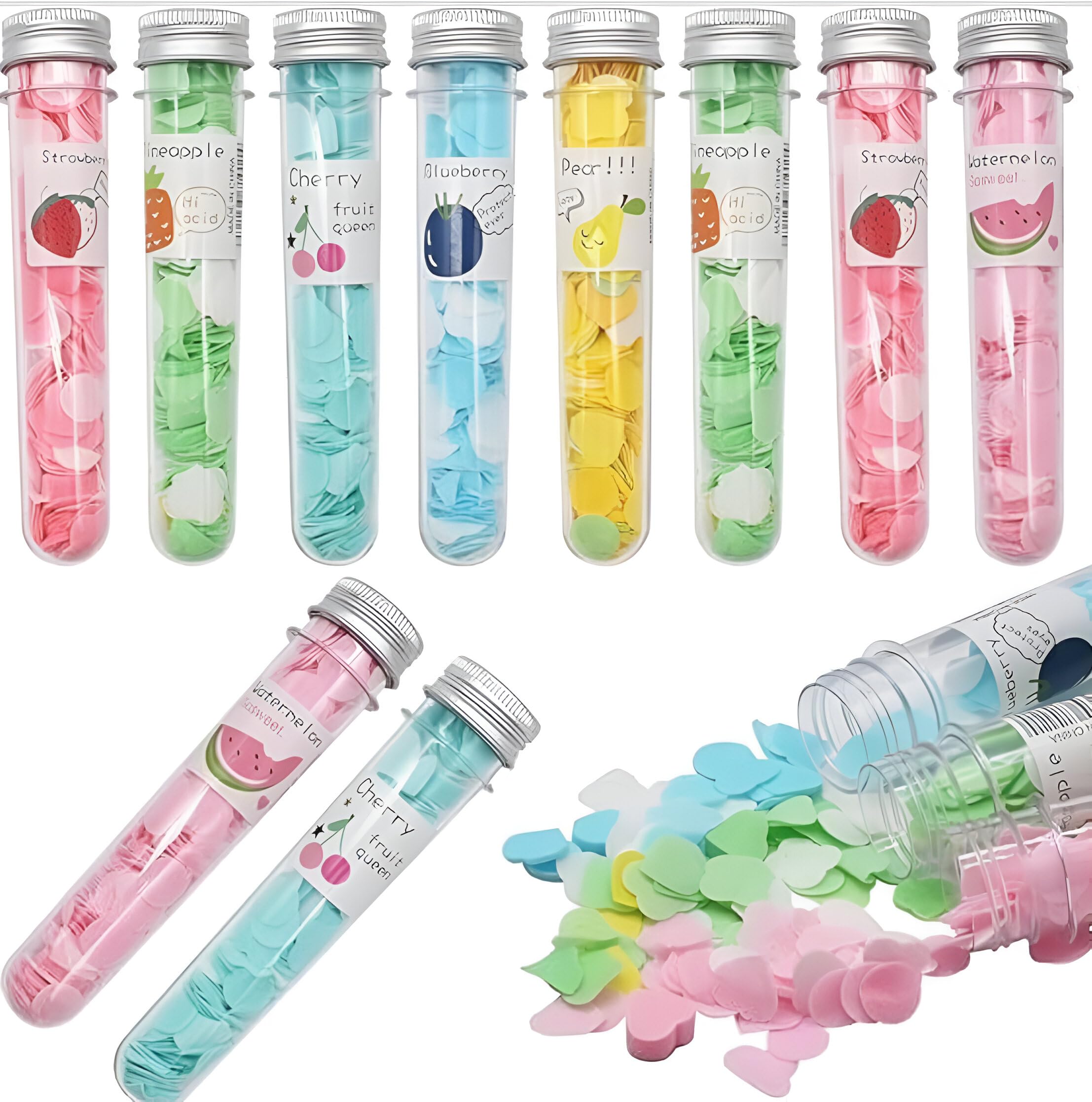 Disposable Paper Soap Tube, Mixed Fragrance Paper Soap Sheets, Flower Design, Compact and Portable, Gentle on All Skin Types, Dissolves Easily, Hygienic and Travel-Friendly (24)-image-33