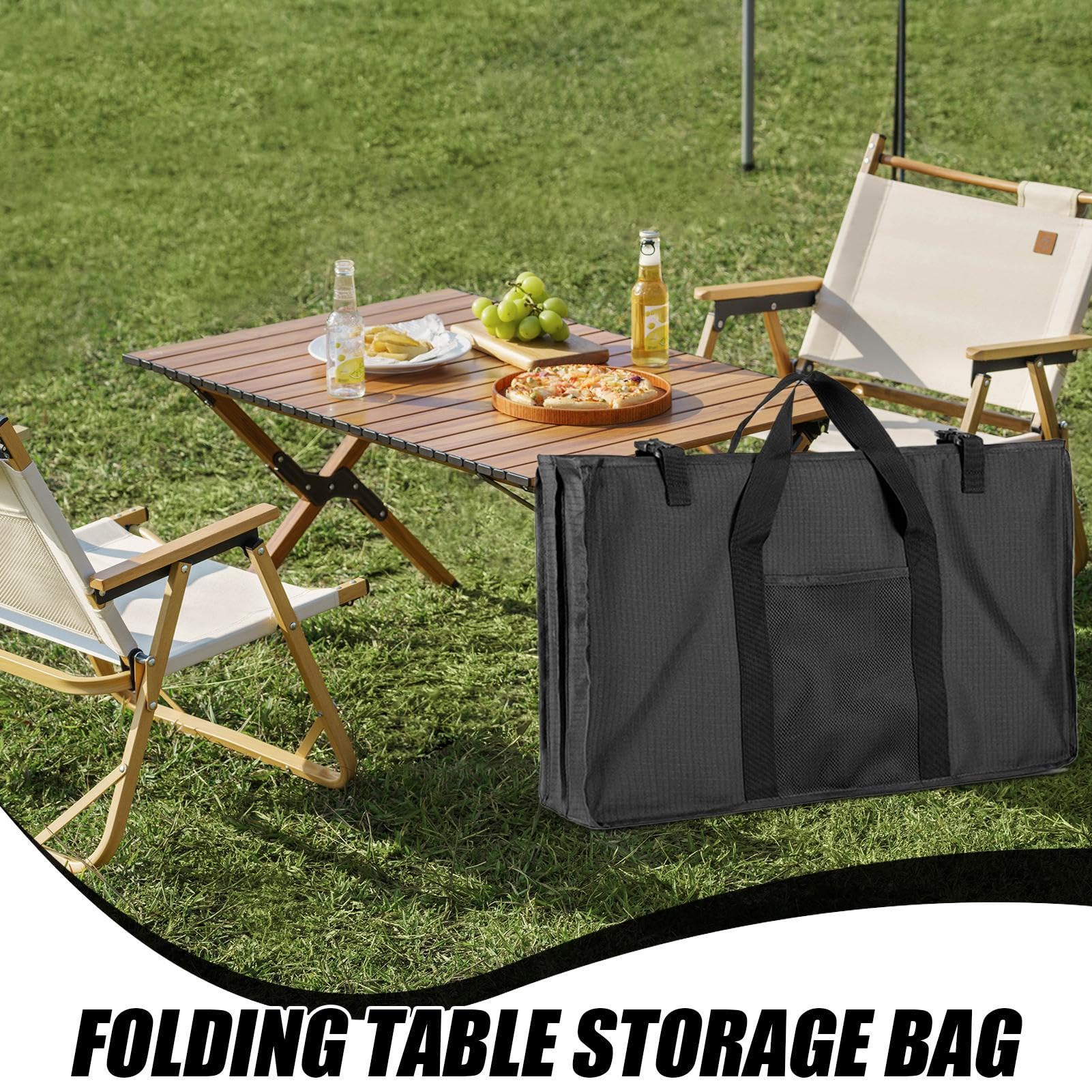 Campingtisch-Aufbewahrungstasche, Picknick- -Organizer, Mehrzweck-Schutzhülle, geräumiges Design und einfache Lagerung, wasserdichte Outdoor-Tragetasche, ideal für Wandern, Grillen, Camping