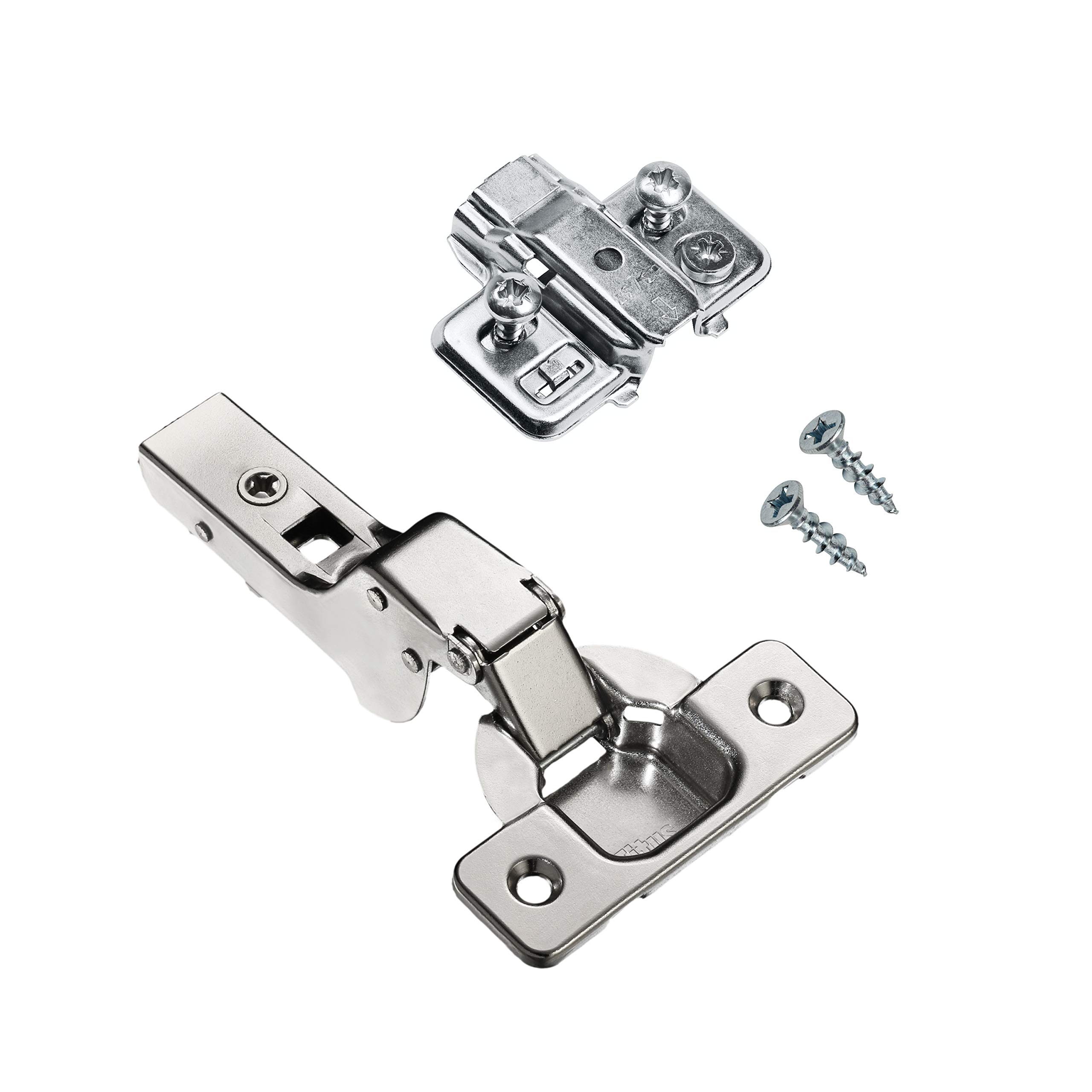 その他 Low Profile Hinge Mount 32-52" Brixwell 2D Adjustable Steel Guide Hinge Matte Black Finish, 4