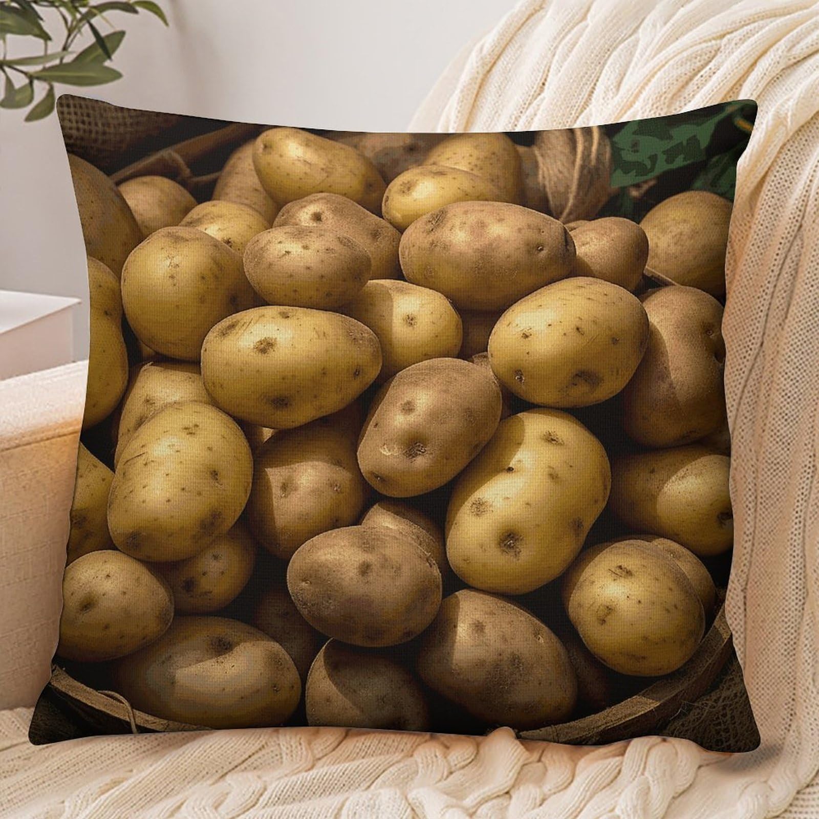Fekiloot Style Garden Potatoes Pillowcase Pillow Sham Pillow Case