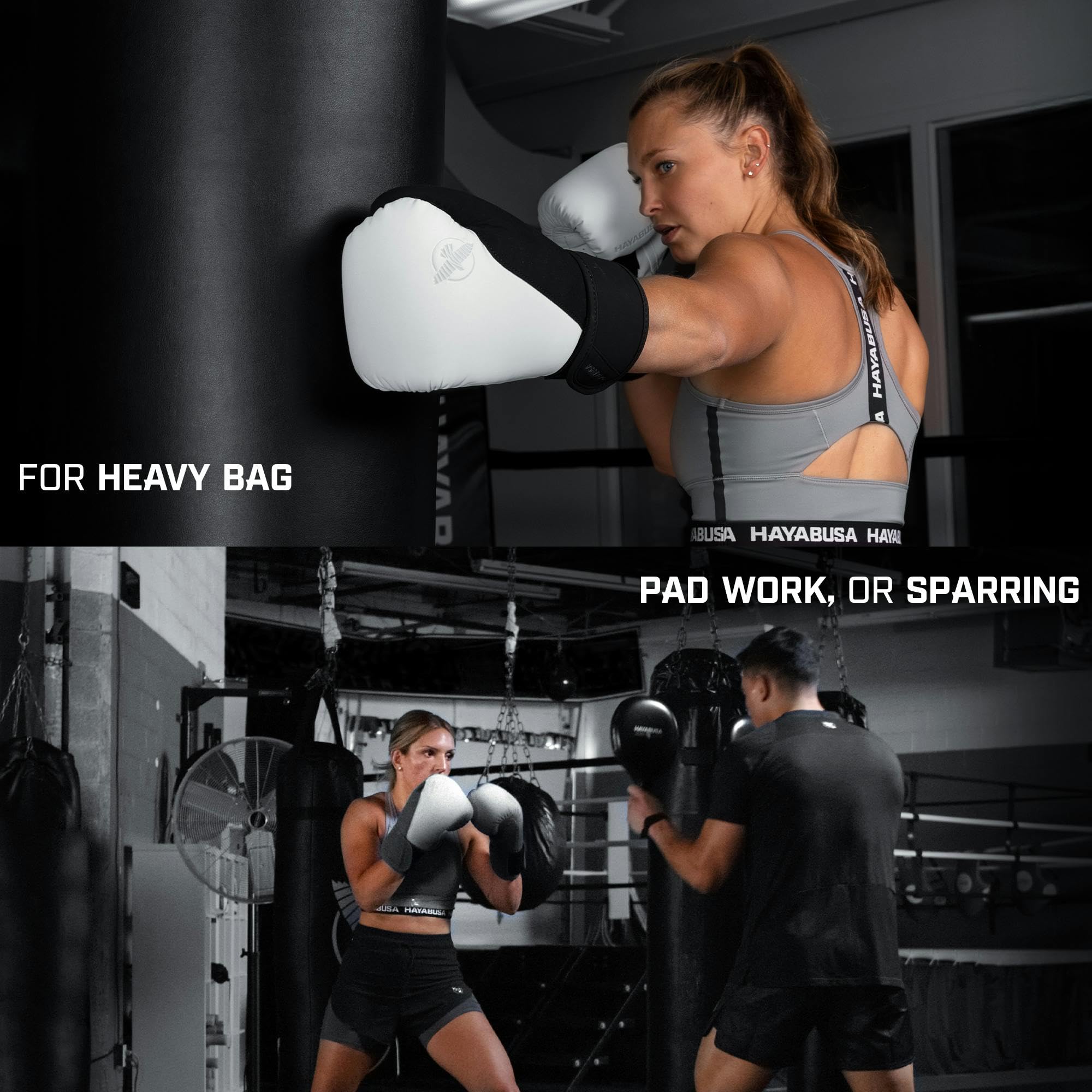 Hayabusa T360 Boxhandschuhe, revolutionäre Handergonomie, stärkende Handgelenkstütze, Einzel- oder Doppelriemenverschluss, Training, Sparing, schwere Tasche – 284 g, 340 g, 397 g, 453 g, 510 g