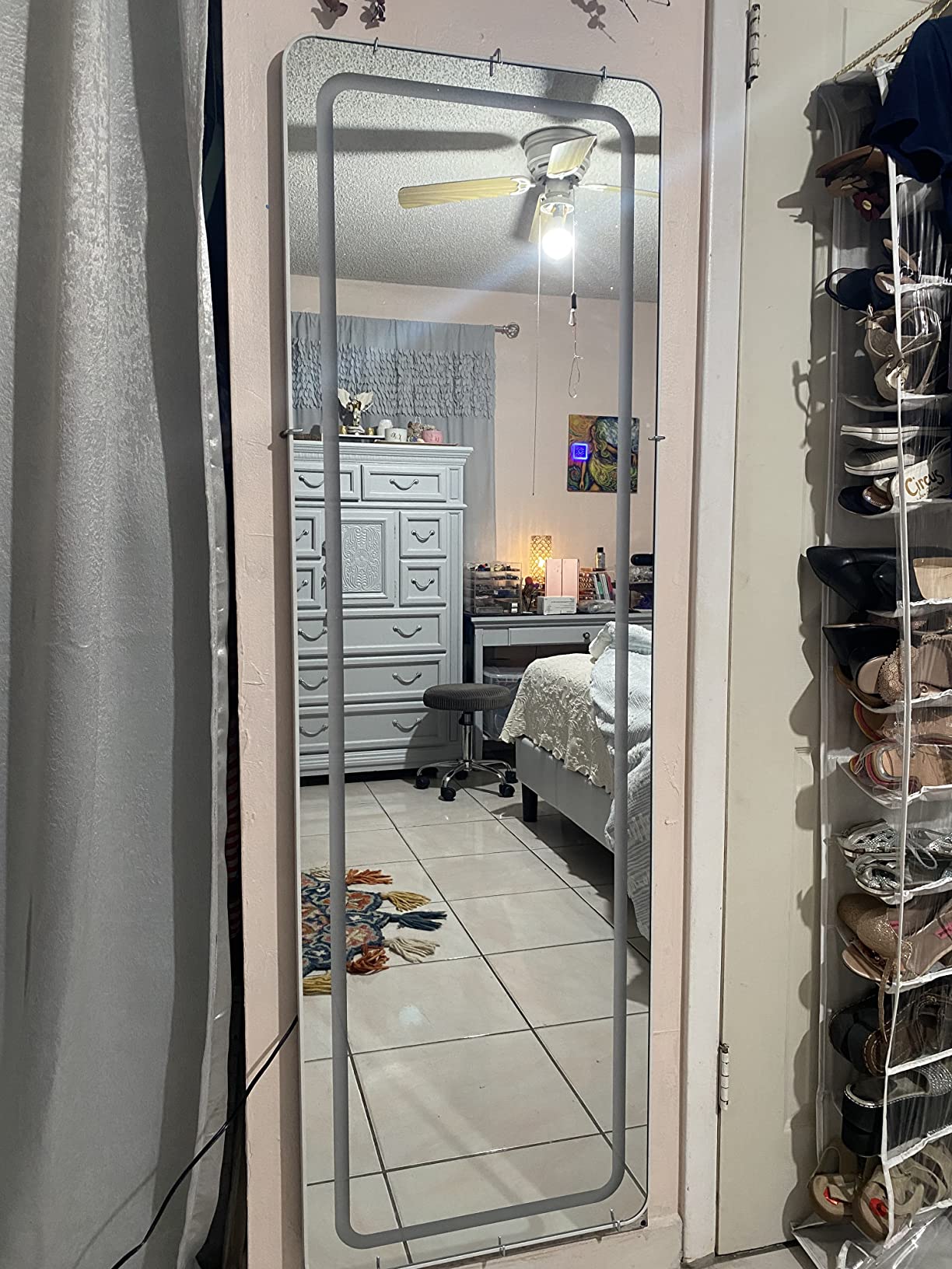 33/mo Finance Full Length Mirror Lighted 63"x20", LED Free Standing