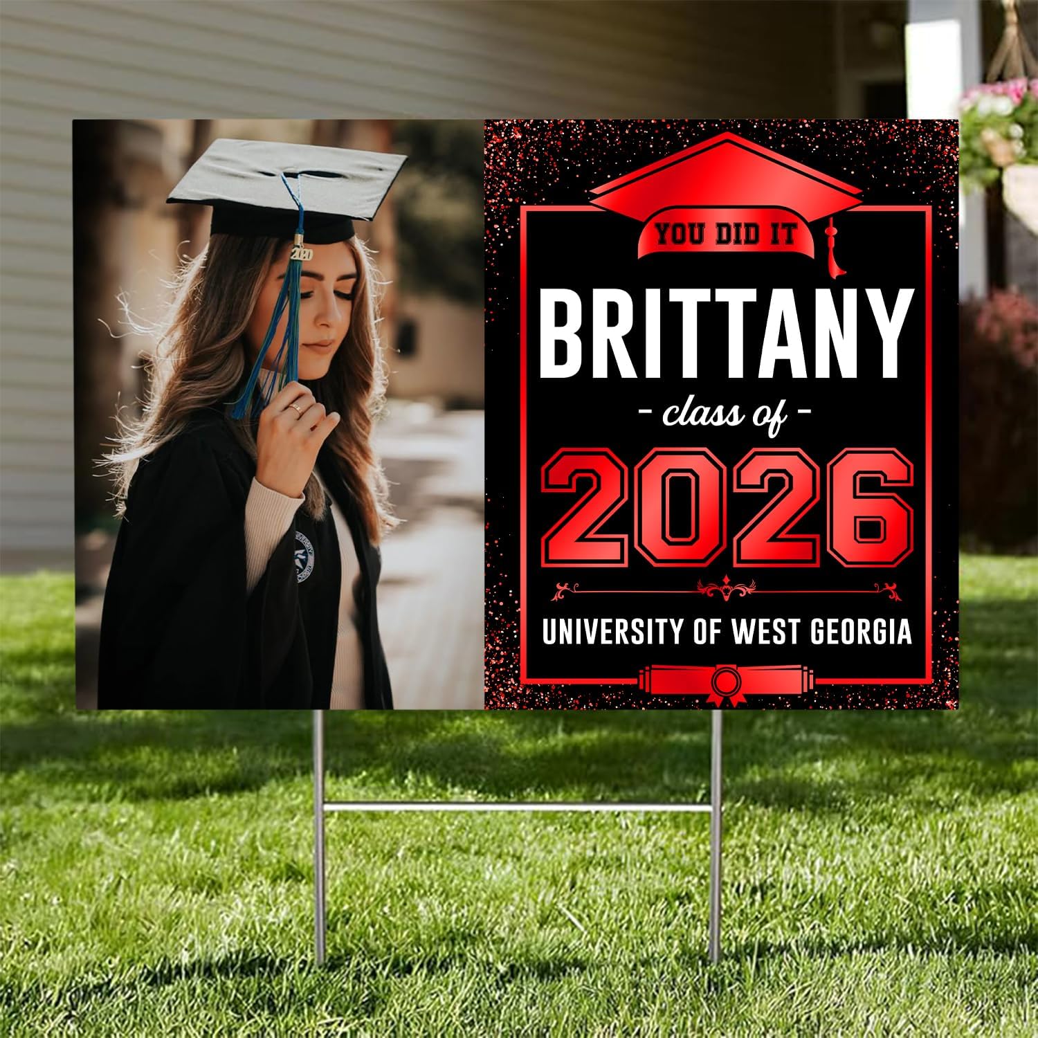 Custom Graduation Yard Sign 2026, Class Of 2026 Sign, Congrats Grad Banner, Graduate 2026 Sign, High School, Senior, College Graduation Decorations 2026, Grad Party Decorations 2026
