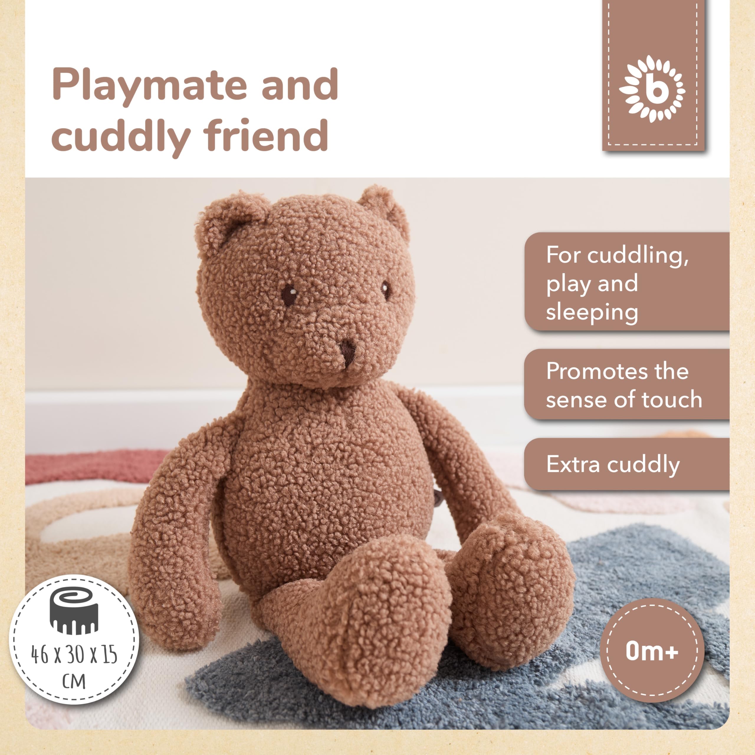 BIECO cuddly toy bear Mika XL, ca. 46x30x15 cm - Image 2