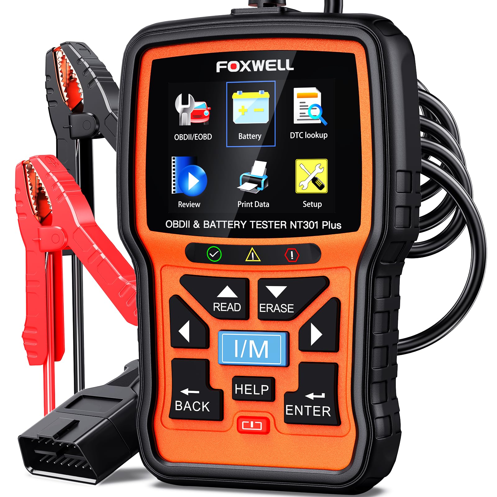 自動車診断機　OBD II FOXWELL Amazon.co.jp: FOXWELL NT301 Plus 2 IN1 OBD2スキャナーバッテリー