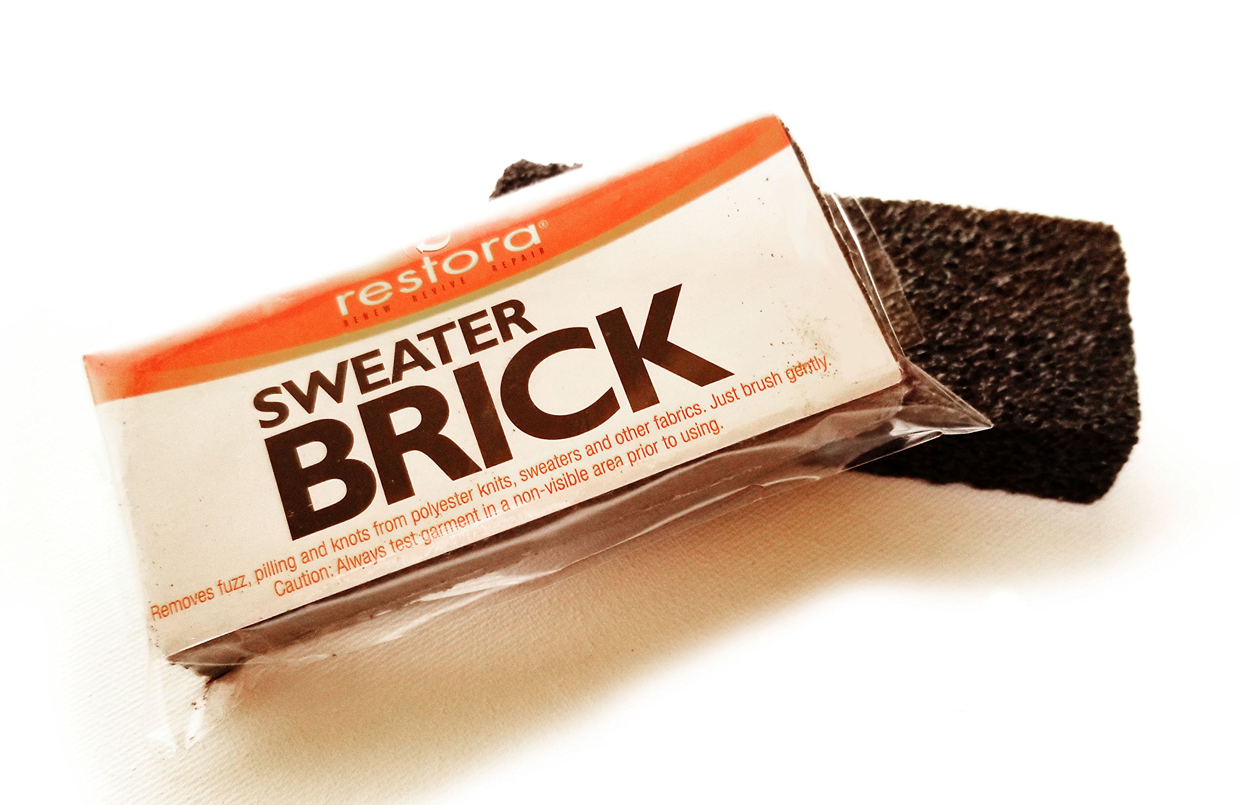 1-Pack Rock Bar Sweater Stone Pile Pill Best Remover for Cashmere Wool Knit Knot Balls Black Pumice Brick Hard Volcano Sponge Block (1)