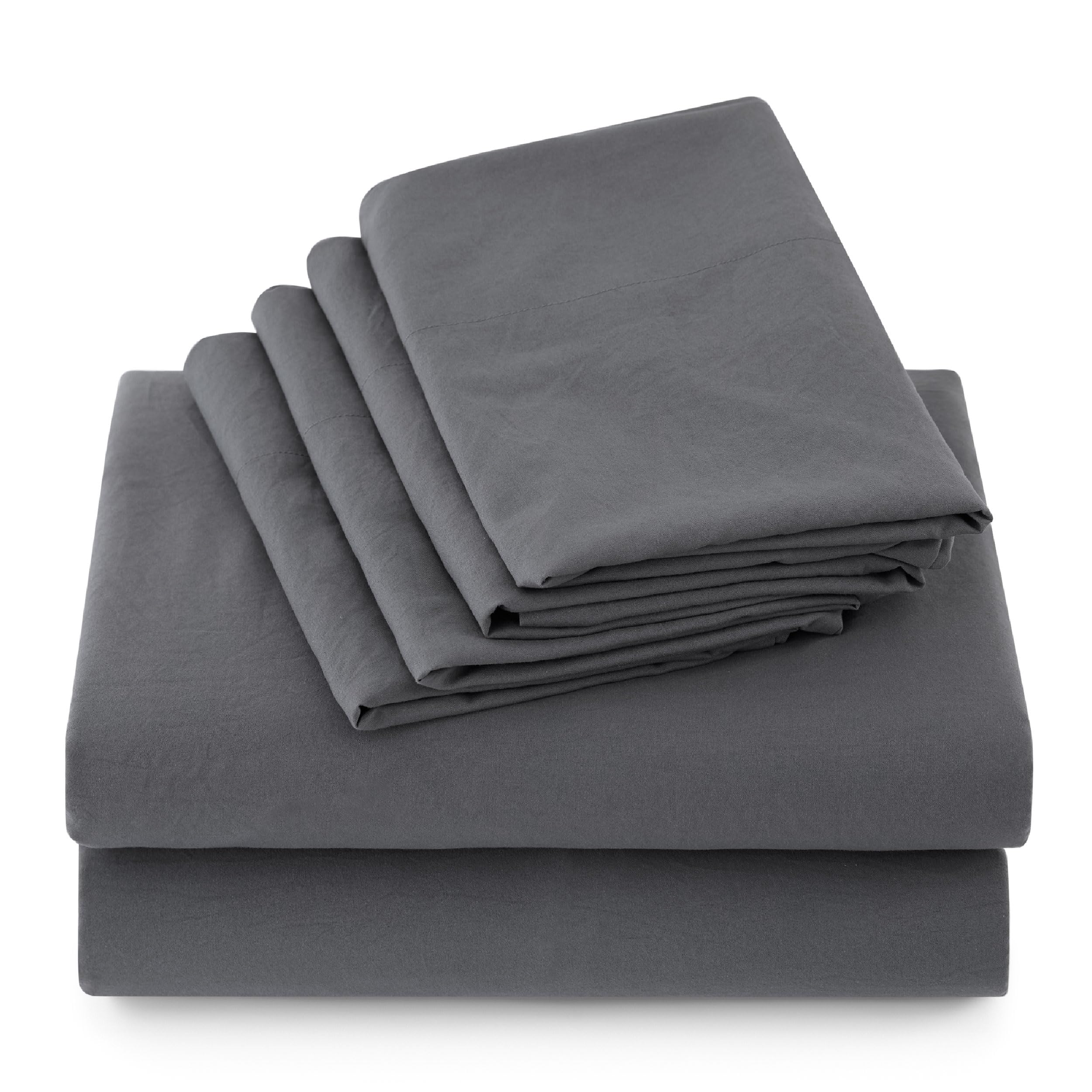 Sábanas Queen de bolsillo profundo, juego de sábanas de 6 piezas prelavadas, ultra suaves, se adapta a colchones de hasta 18 pulgadas de grosor, transpirable y ajuste seguro, ropa de cama de 8