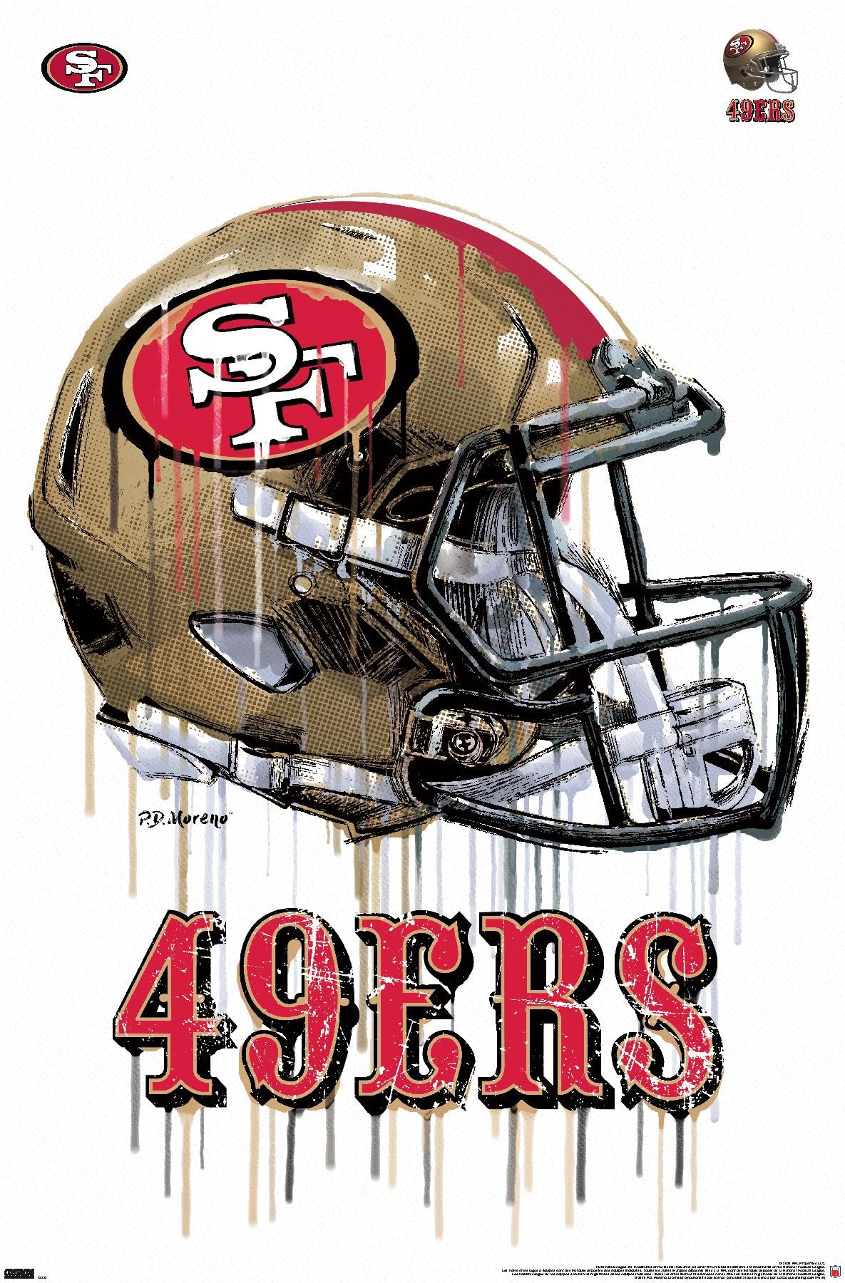 【美品】NFL 49ers☆アメリカンフットボール☆ヘルメット 美品】NFL 49ers☆アメリカンフットボール☆ヘルメット - メルカリ