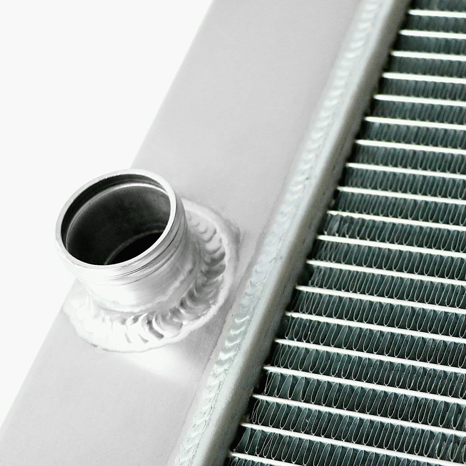 MotoKing Aluminum Radiator For 63-68 Chevy Bel Air, Biscayne, Impala, Chevelle, El Camino