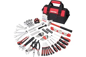 FASTPRO Home Repairing Tool Set: 236-Piece Mechanics Red Tool Set
