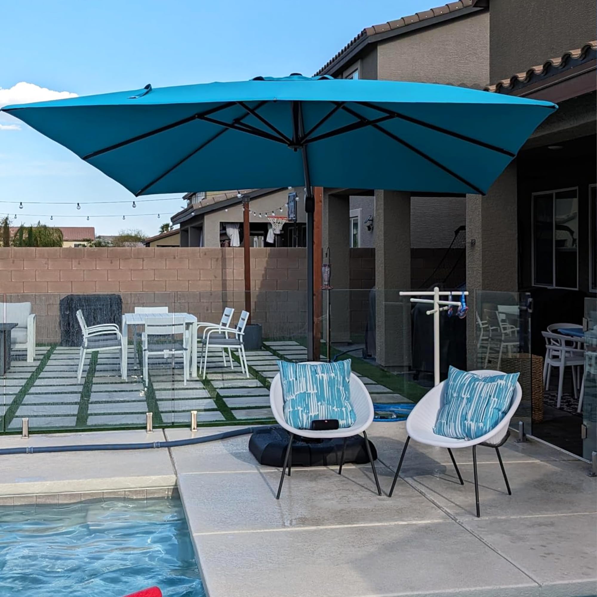 labatt blue patio umbrella PURPLE LEAF 9' x 11.5' All-Day Shade Control Turquoise viridis easy adjustability Dual Sport Helmets | COMBO SALE:Bike(Upgrade 48V 13Ah)+Helmet