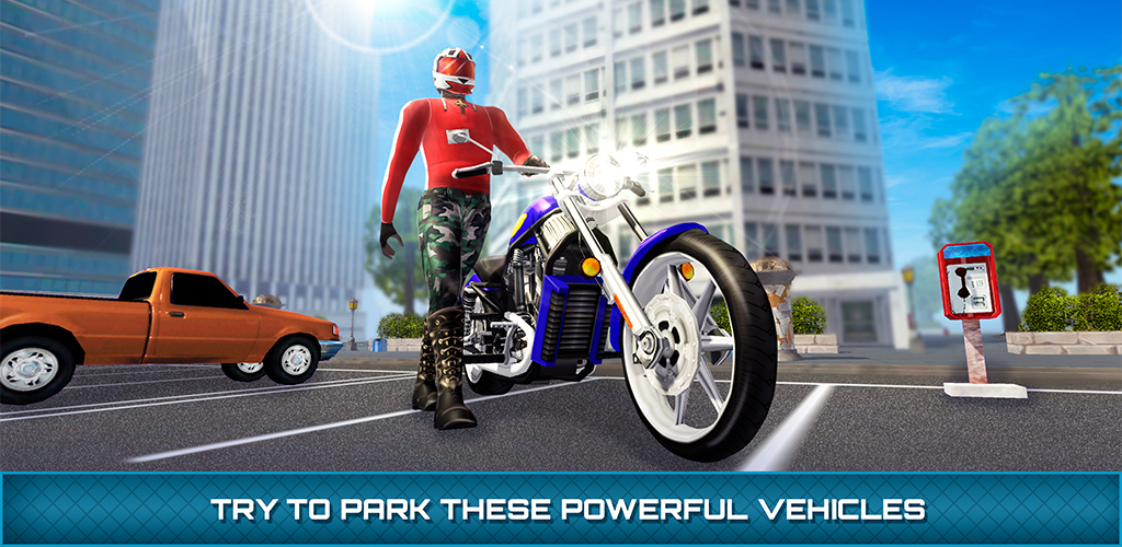 Motor Bike Urban City Traffic Parking Master Game For Teenagers