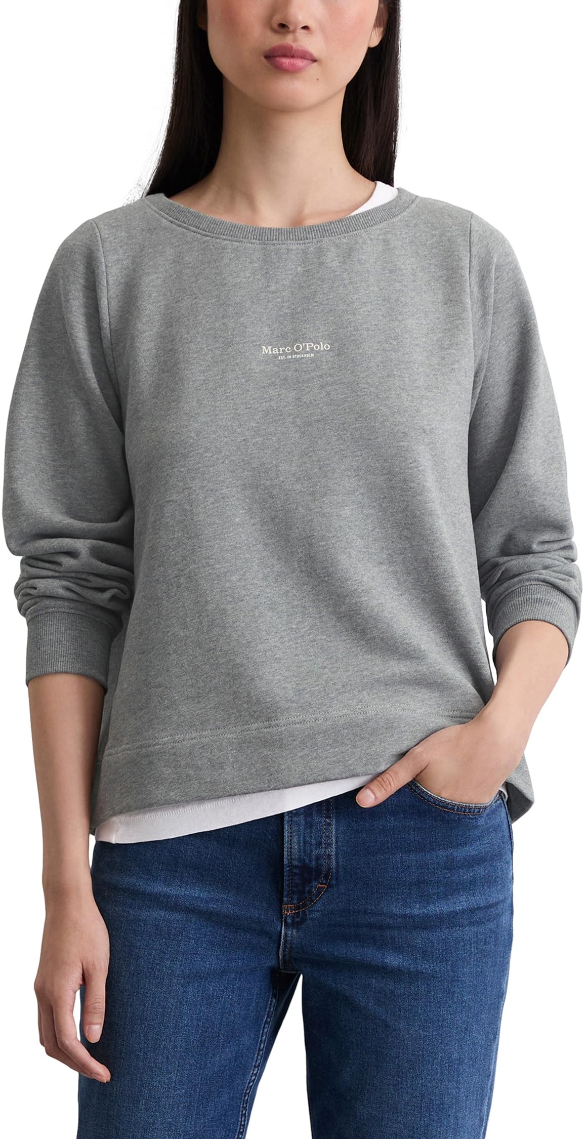 Marc OߴPolo Damen Sweatshirt aus Bio-Baumwolle Relaxed Fit