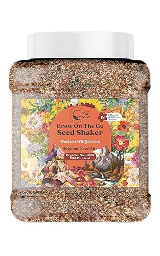 GevaGrow - Western Wildflower Seeds Regional Mix - Organic, Non-GMO
