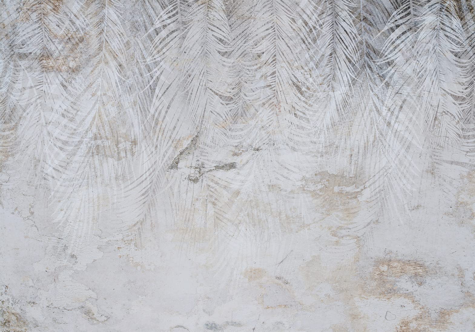murando - Carta da Parati Adesiva Foglie di Palma 392x280 cm Fotomurali Adesivi Murali Rivestimento Parete Moderna per Pareti Adesiva Muro Decorativo Fotomurale Natura Aspetto concreto Botanico