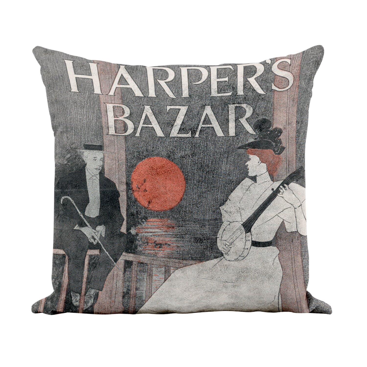 Coussin rétro vintage blanc 40x40 pour sublimer un canapé uni