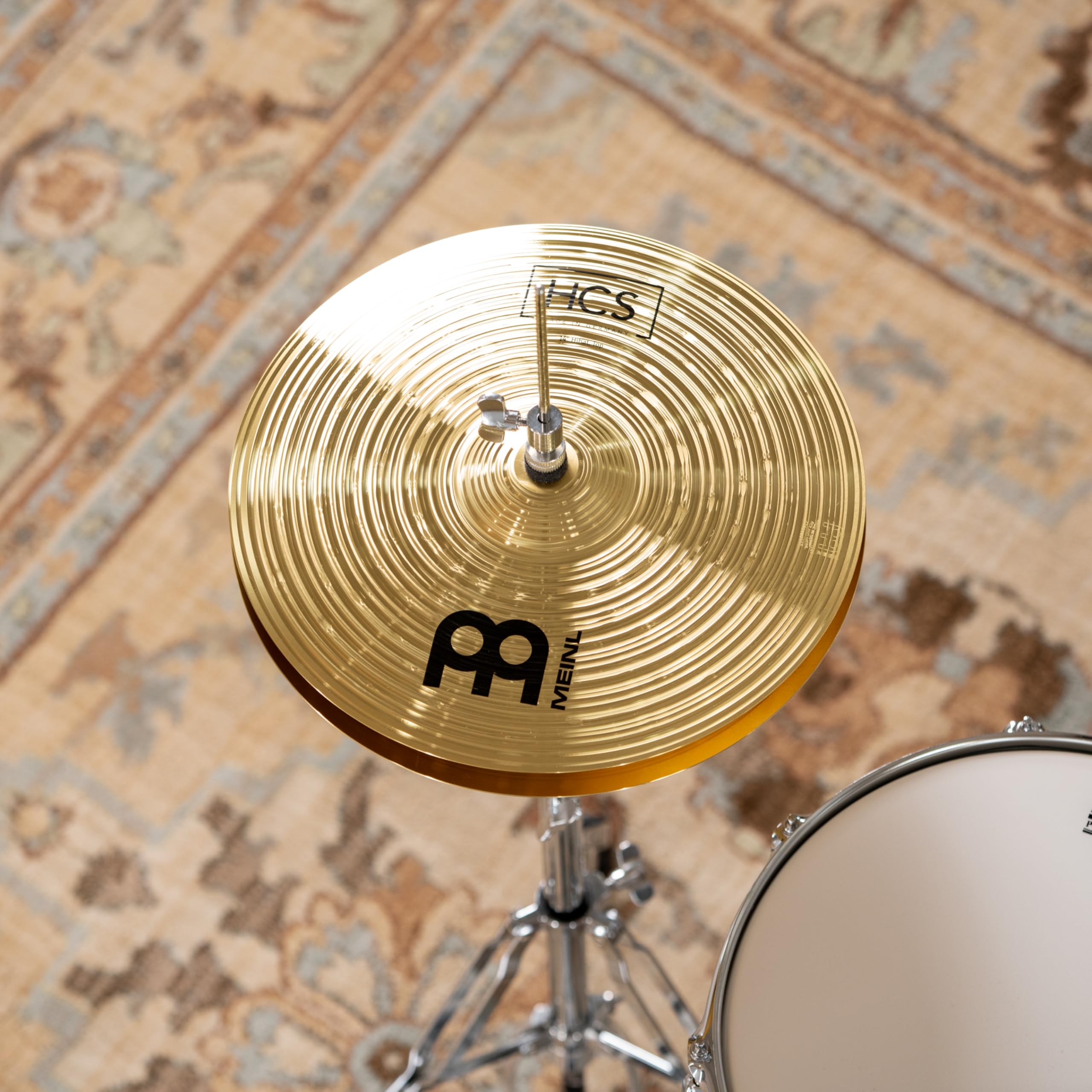 Meinl Cymbals Beckenset HCS Basic — mit 14 Zoll Hihat, 18 Crash-Ride Schlagzeug Becken - Messing, Traditionelles Finish (HCS1418)