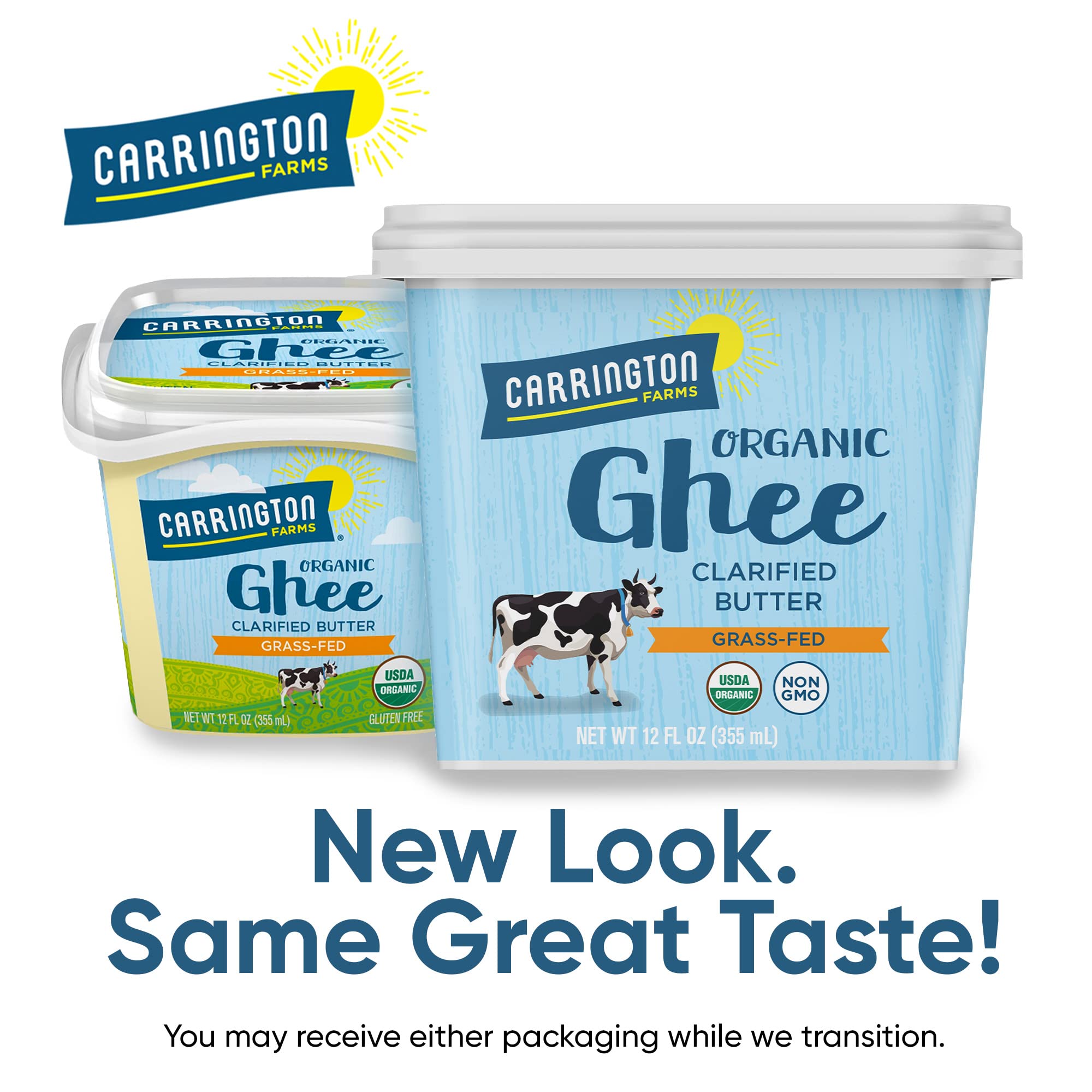 Carrington Farms USDA Certified Organic Grass Fed Ghee, 12oz., Compare Our Cost Per Ounce Buy