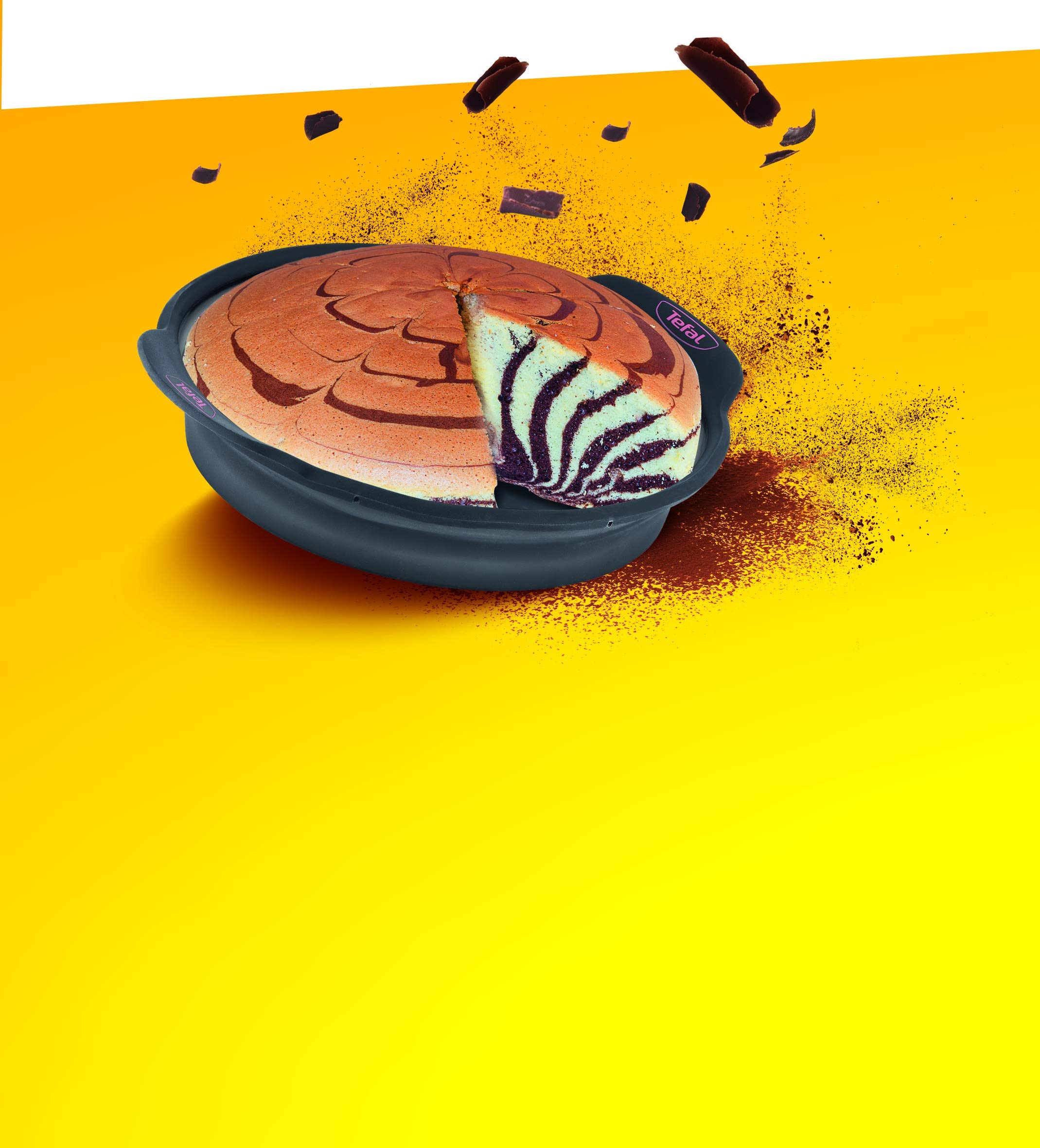 Tefal Crispybake Moule à manqué silicone rétractable J4170614, Noir, 24 cm