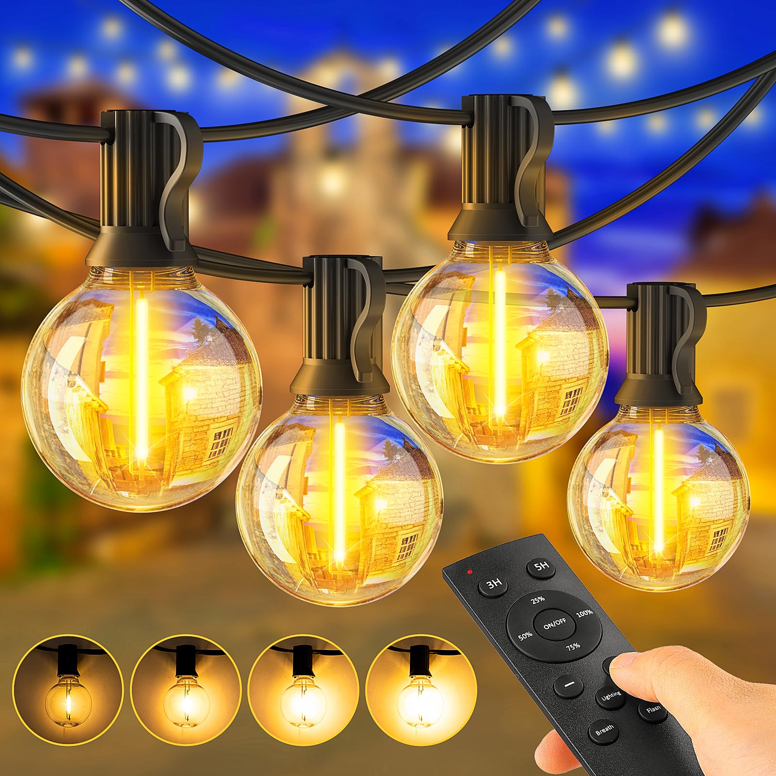 Guirlande Lumineuse Guinguette Exterieur 15M