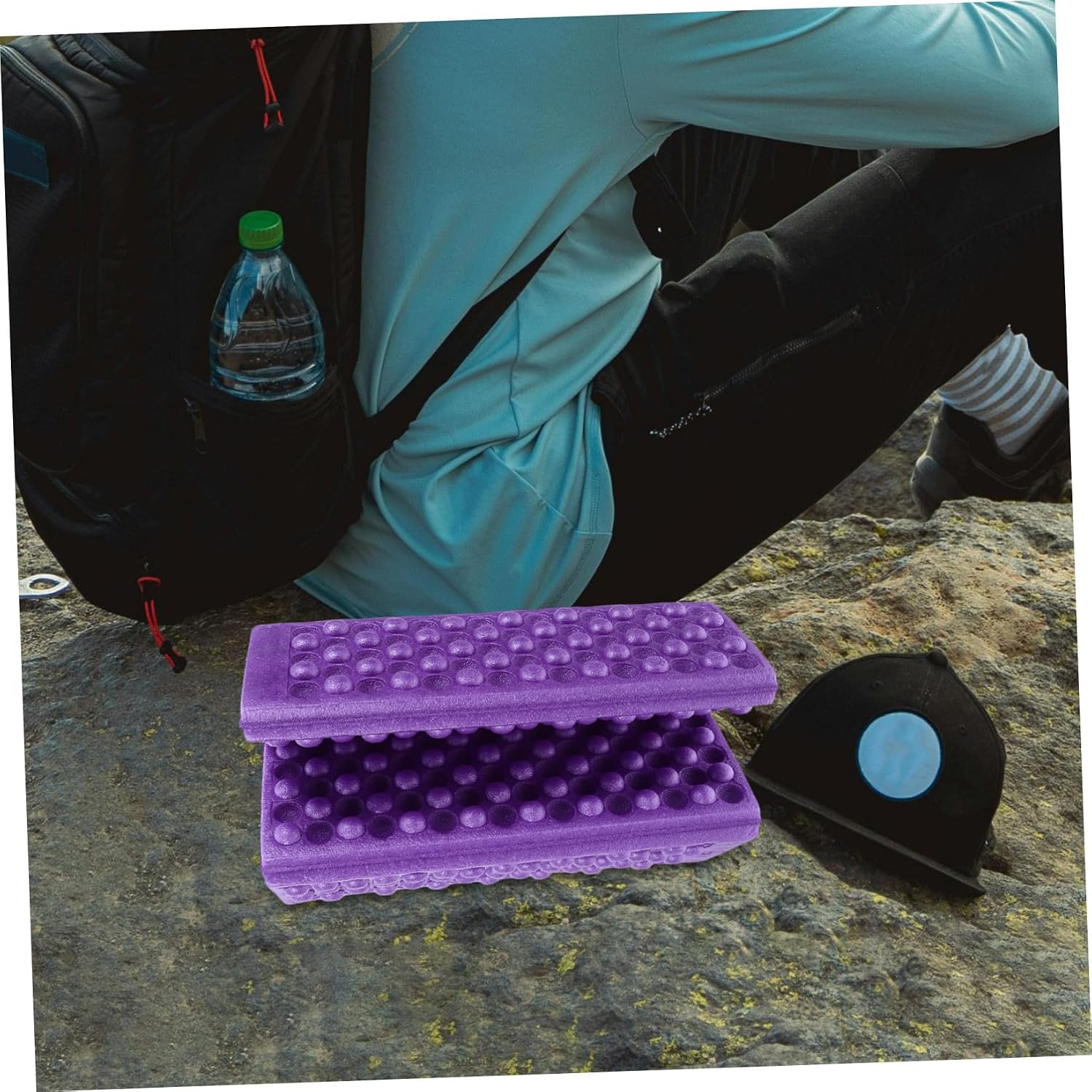 Outdoor Foam Mat - Eva Foam Cushion for Picnic & Camping - Purple Seat Cushions - Folding Pads