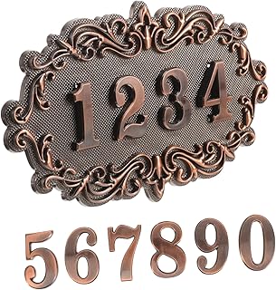 OSALADI 1 Set House Number Office Door Sign Office Name Plate Deco Stickers Address Number Sticker Apartment Door Number Mailbox Number Sticker Home Address Signs for House Address Numbers
