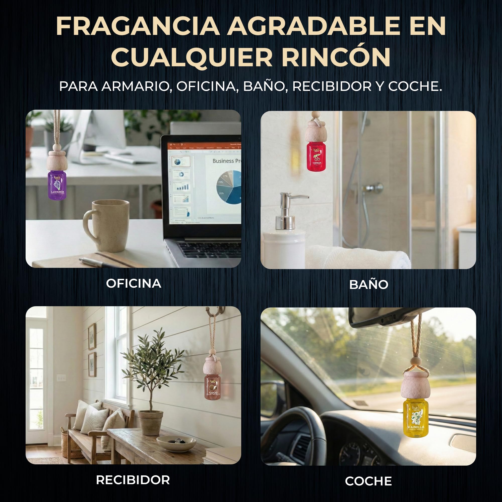 Ambientador de coche COCO 6 ml 0% alcohol
