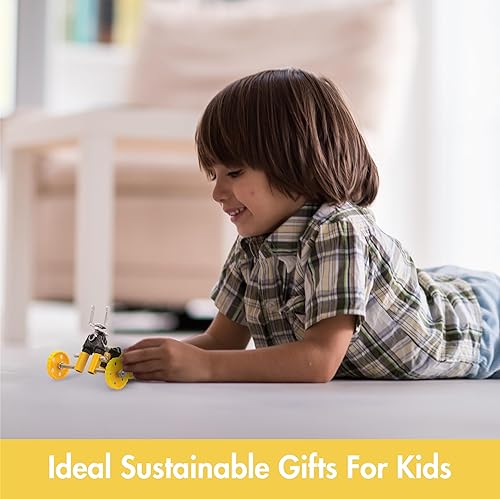 Miniatura 8 de The Off Bits - Juguete de construcción – Kit de vehículo amarillo BlazeBit – Juego de herramientas de construcción y construcción para niños,