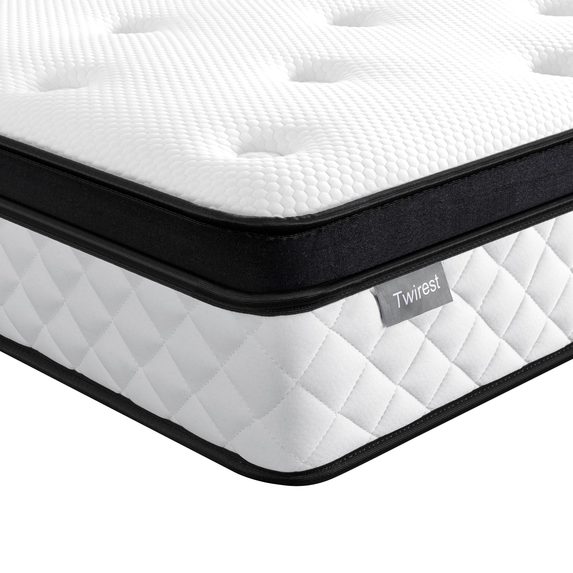 Twirest Small Double Mattress, 22CM Gel Memory Foam Pocket Sprung Mattresses with Breathable Soft Fabric for Cool Sleep, Mattresses for Pressure Relief, Medium Firm Mattress in a Box 120x190x22cm