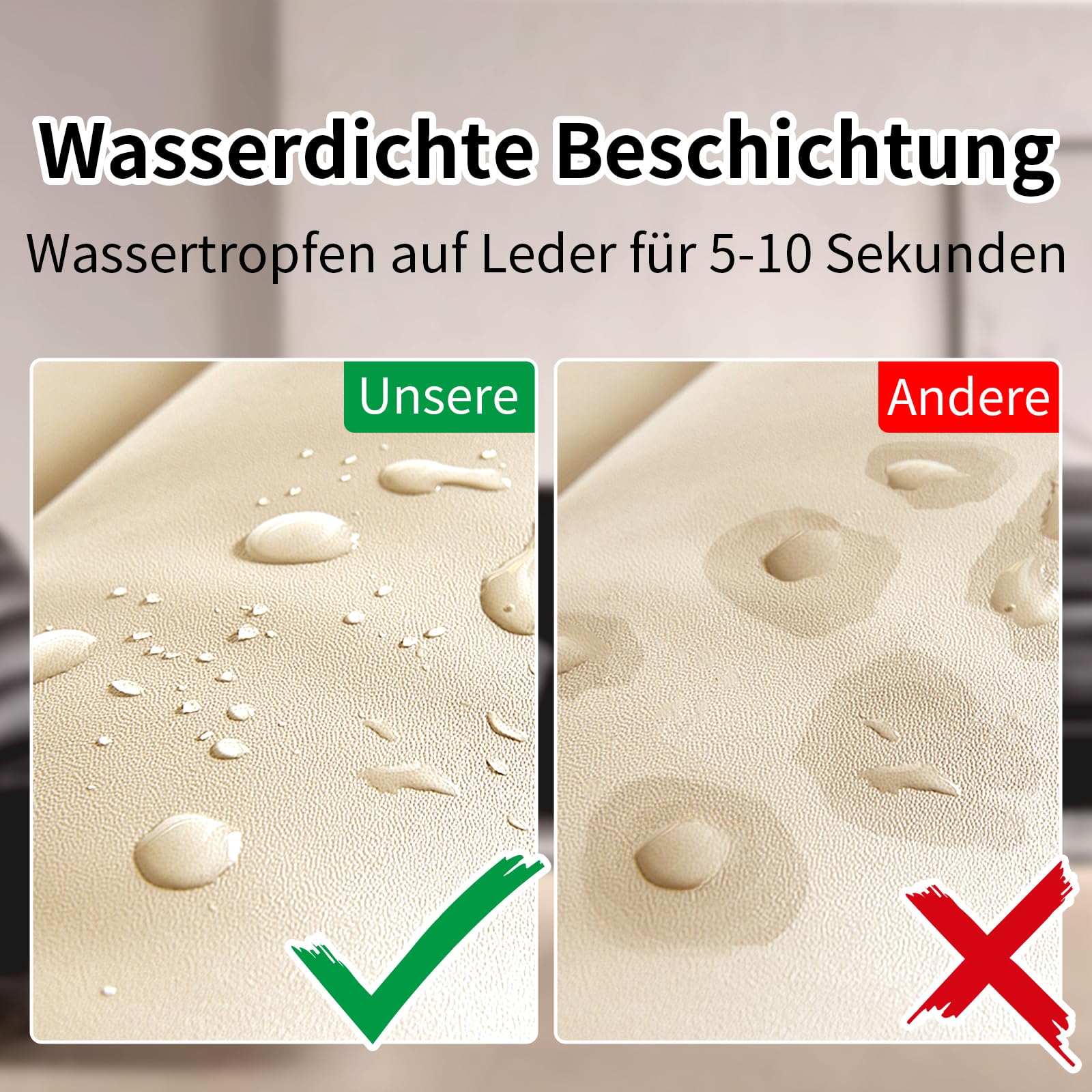 240g Lederpflege Auto,Leder Reparatur Set Beige,Flüssigleder,Lederfarbe,Kunstleder Reparaturset zum Reparieren von Sofas,Vinylmöbeln,Autositz,Lederschuhen,Sattel bei Verblassen und Kratzern