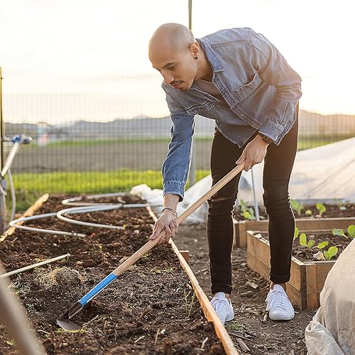 Miniatura 7 de Happyyami Cabeza de azada de mano de acero de mano de reemplazo de azadas de ojo redondo para quitar césped Herramienta de jardinería