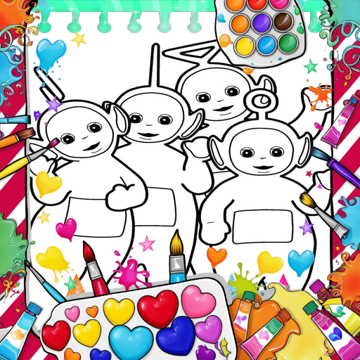 Teletubbies Coloring Book: Tinky Winky & Tubby Fun