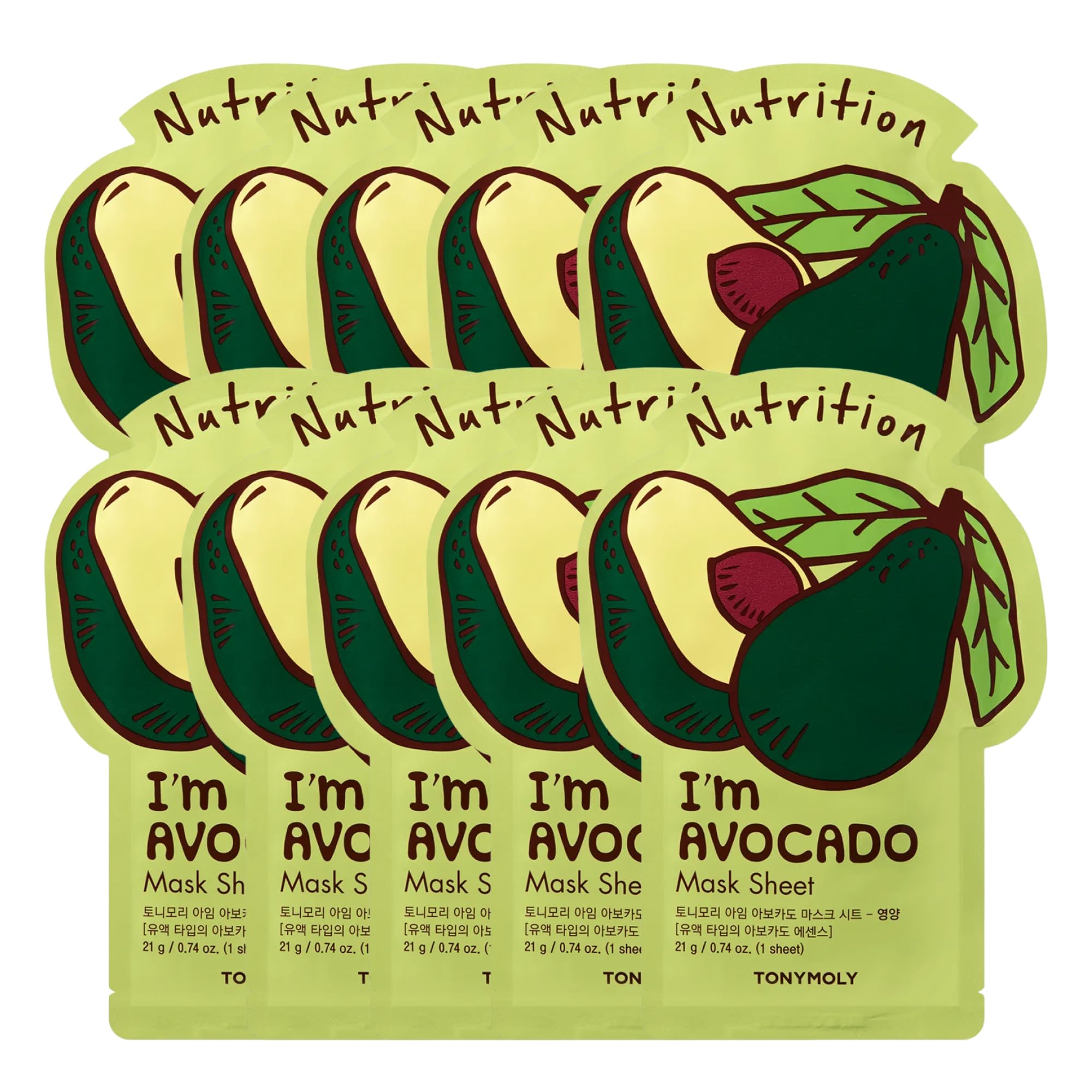 I’m Real Sheet Mask Gift Set, Korean Skincare Face Masks for Hydrating & Soothing Skin, Birthday & Valentine’s Day Gifts for Women