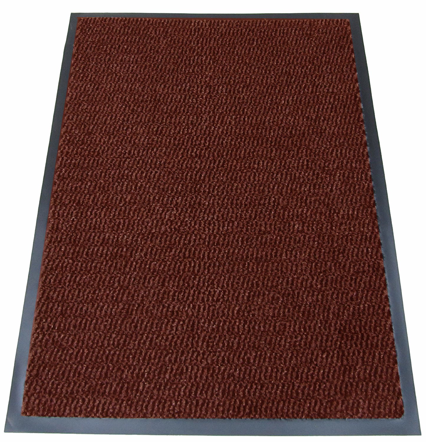 TrendMakers Machine Washable BROWN/BLACK Heavy Quality Non Slip Hard Wearing Barrier Mat/Dirt Trappers. Home Kitchen & Office (50cm x 80cm) — image 1