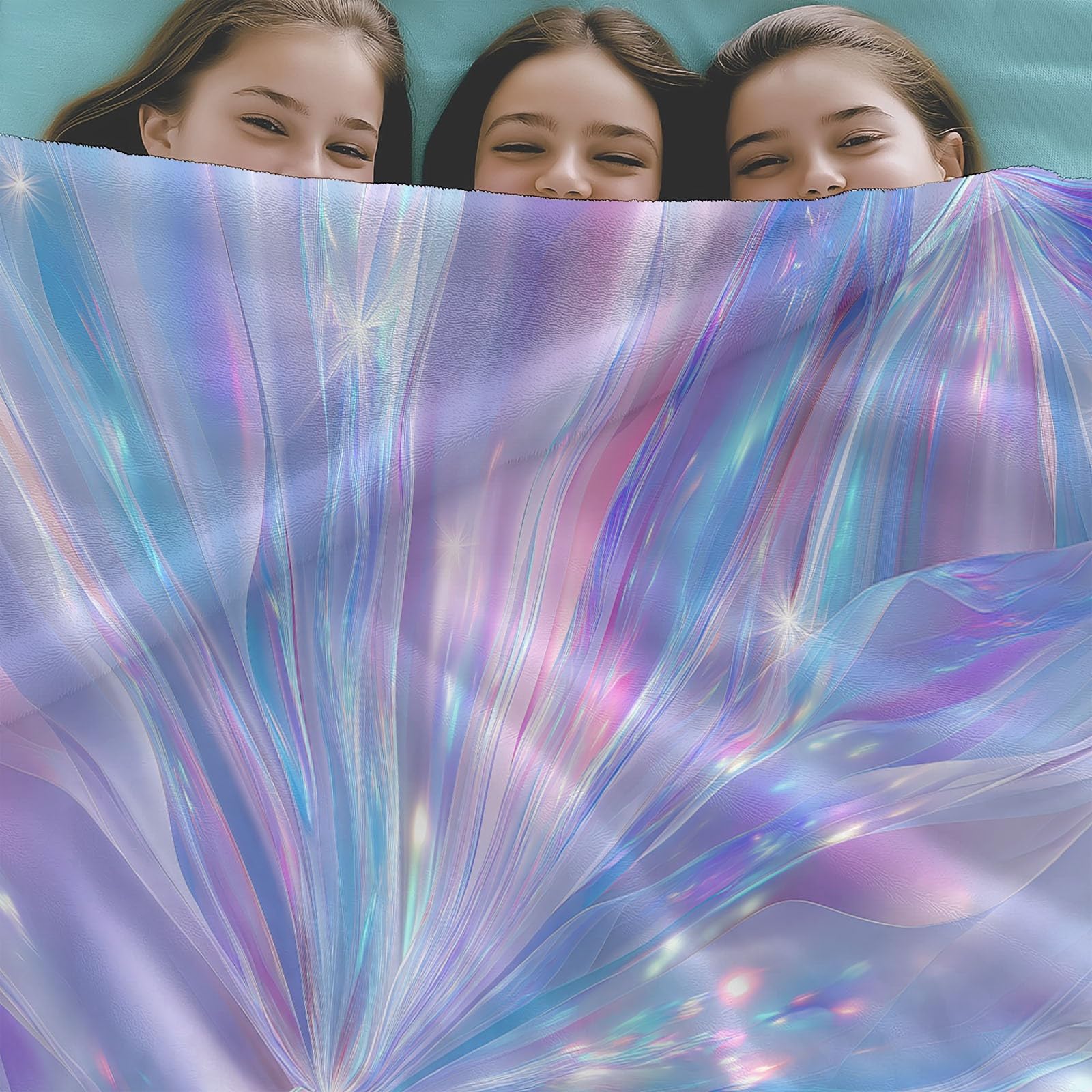Genérico Manta de Franela de Forro Polar para Niños y Adultos 220 x 240 cm, Mantas para Sofa Estampado Futurista Elegante Artístico - Manta Azul Violeta Suave Cálida Transpirable Ligera