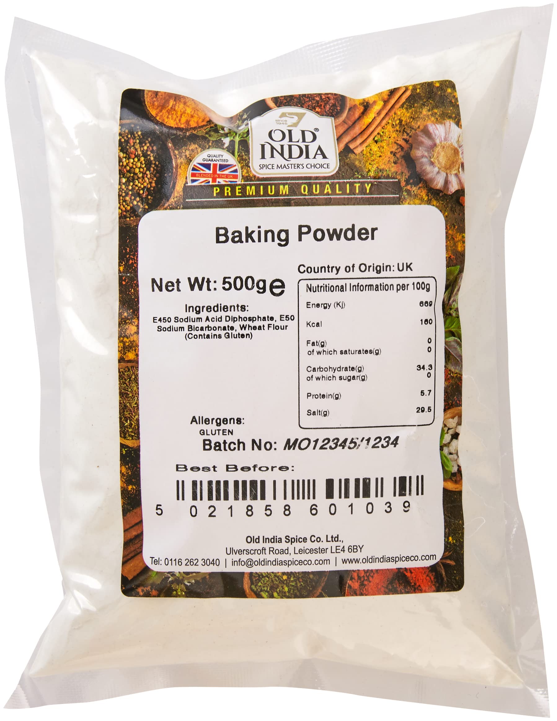 Old India Baking Powder 500g