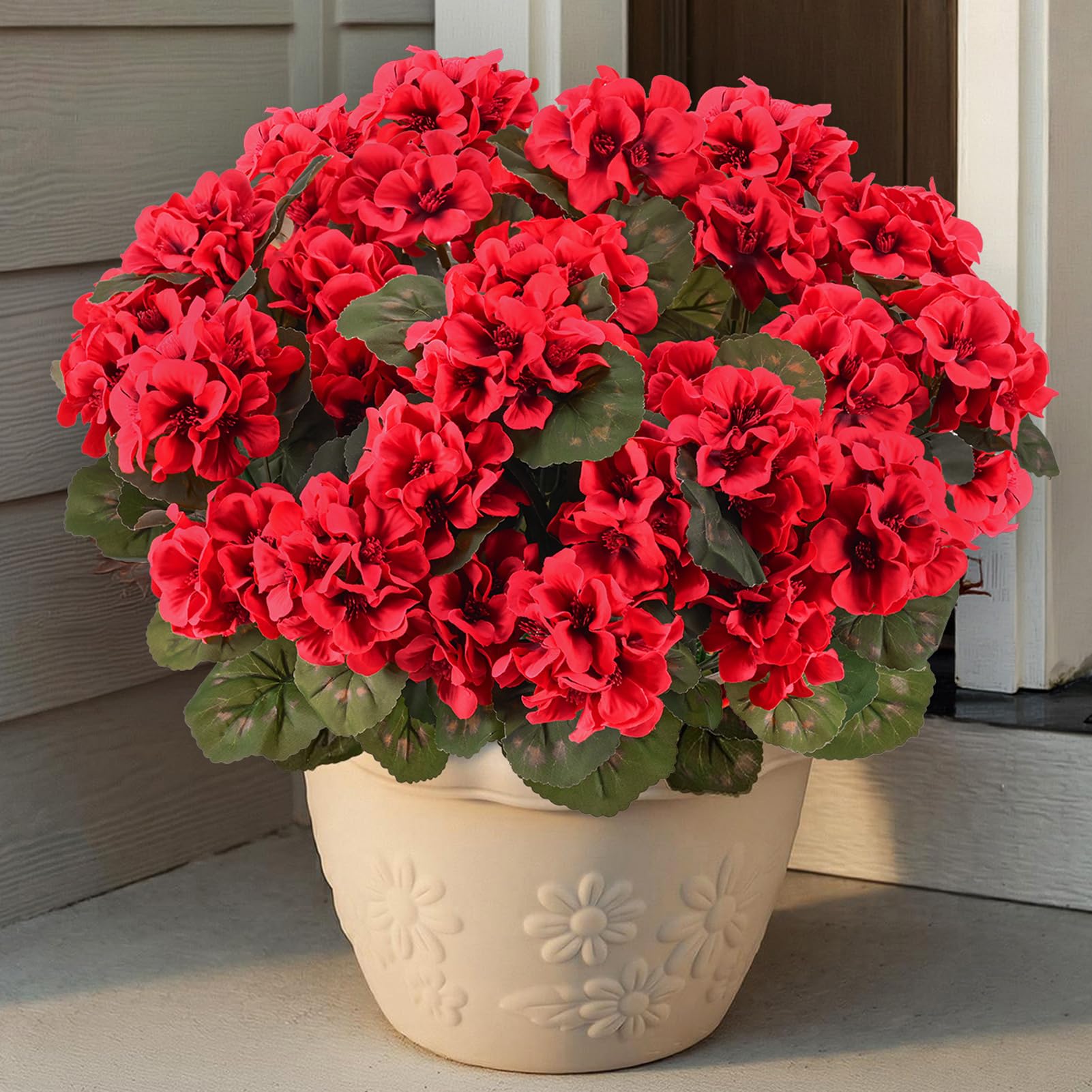 PABREY 6 Pcs Artificial Geraniums